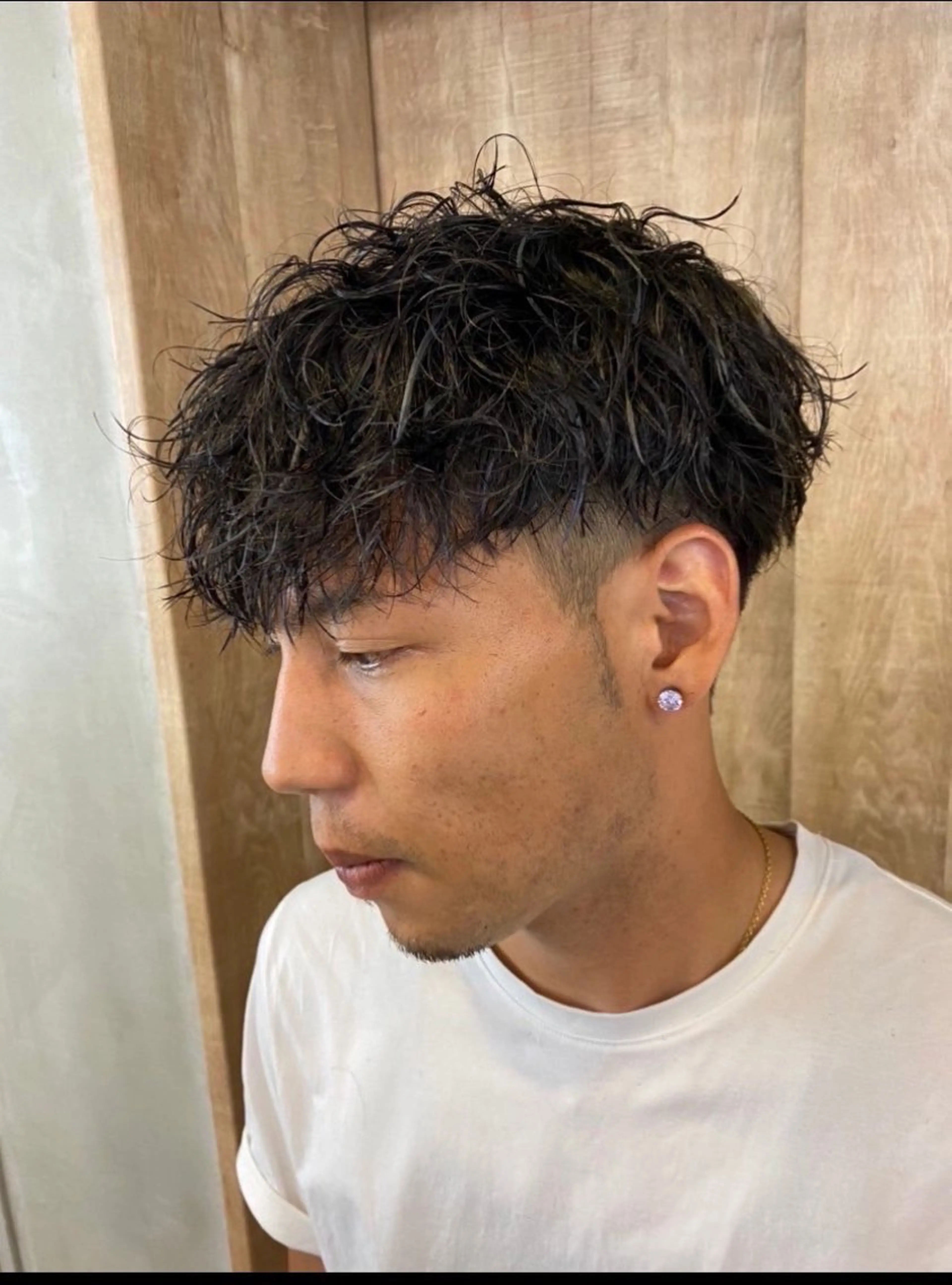 ショート パーマ メンズ カット パーマ トリートメント 🔥メンズ特化パーマ 🦖増田弘明🦖のヘアスタイル