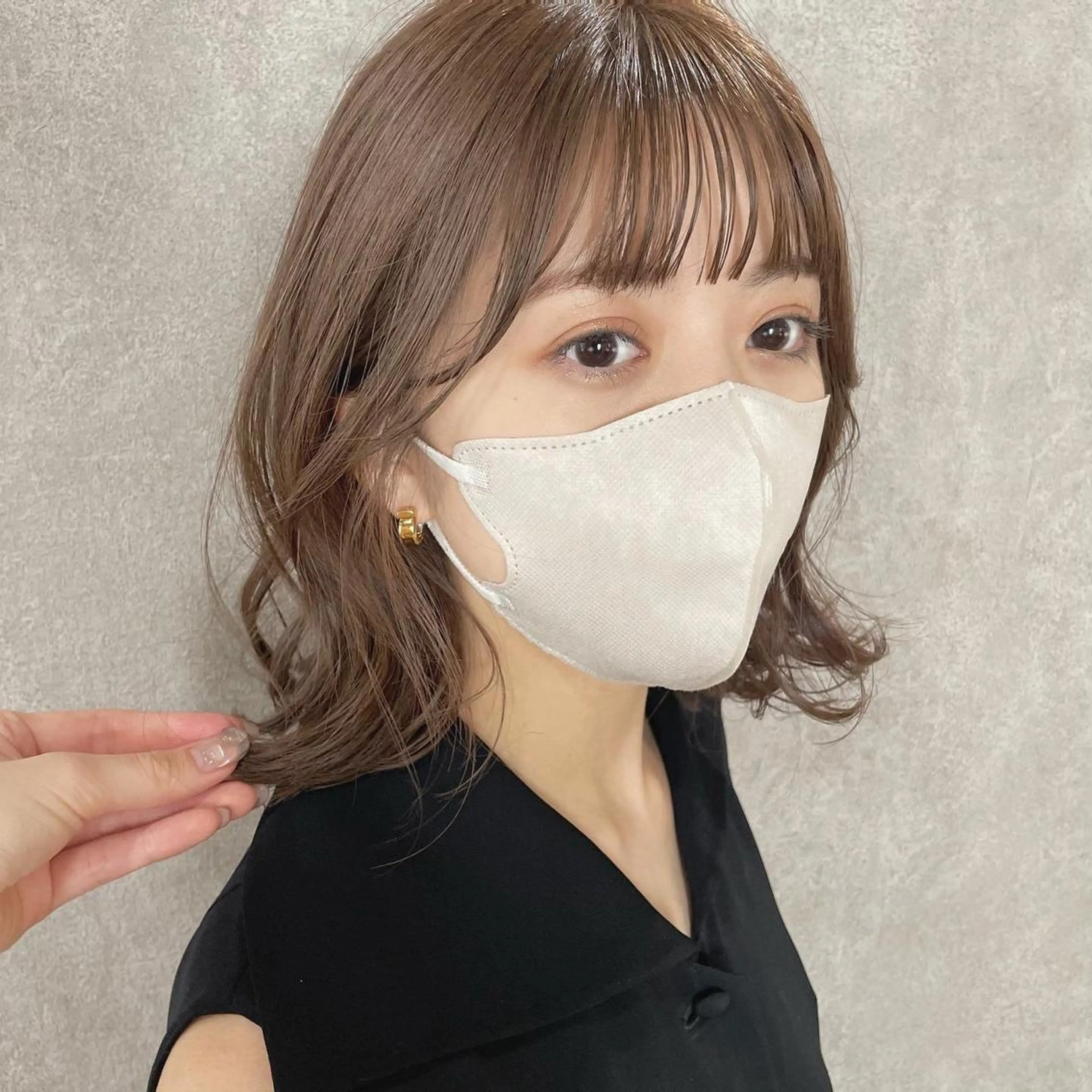 ミディアム カラー カット ヘアカラー トリートメント TRENCH　相澤 果歩のヘアスタイル