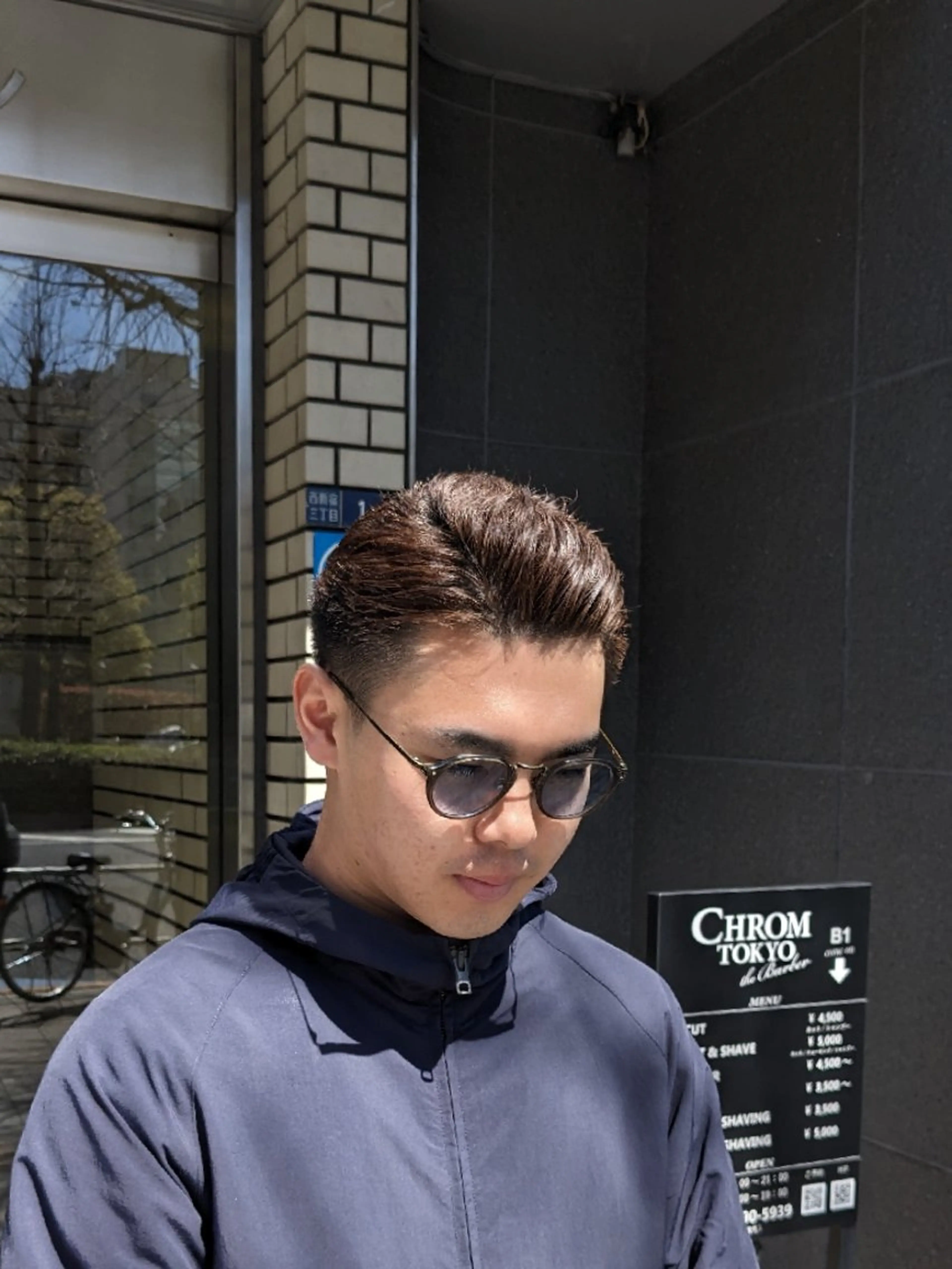 ショート メンズ キッズ 七三 メンズカット HARUMUのヘアスタイル