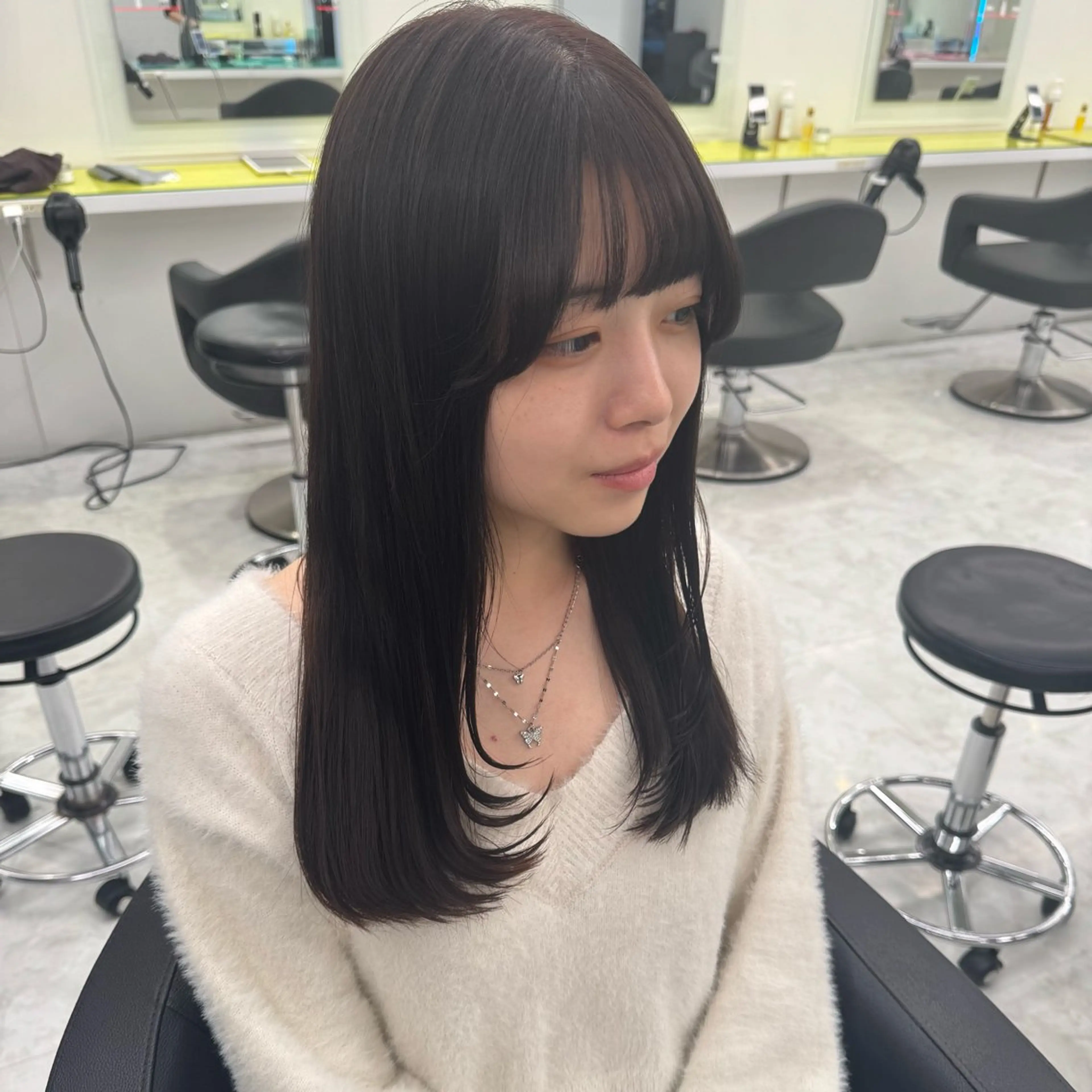 ロング カラー モテガーリー🎀ピン クヘア/SHIONEのヘアスタイル