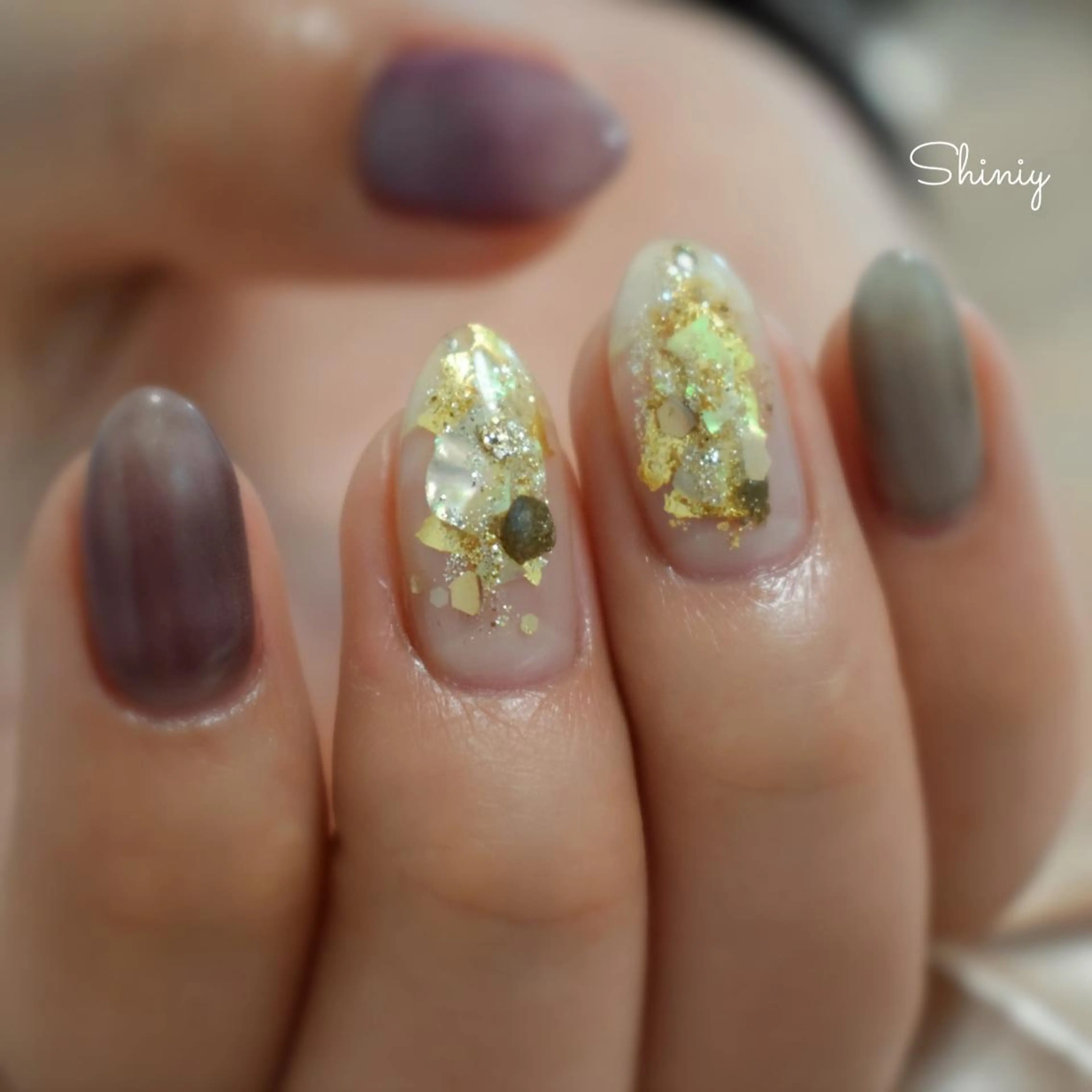 ネイル マグネットネイル ネイル＆脱毛サロン マキのネイルデザイン