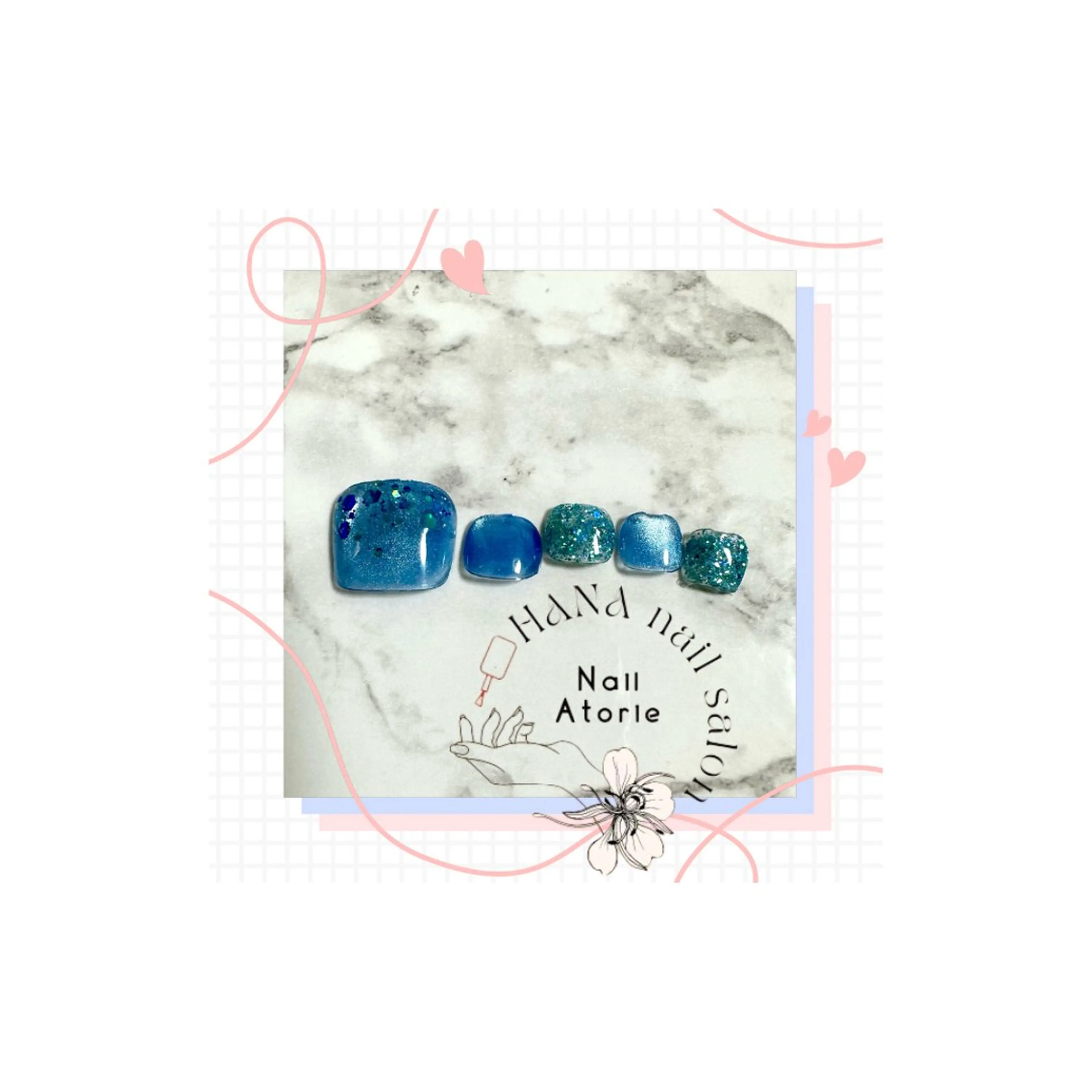 ネイル フットネイル HaNA 　nail salonのネイルデザイン