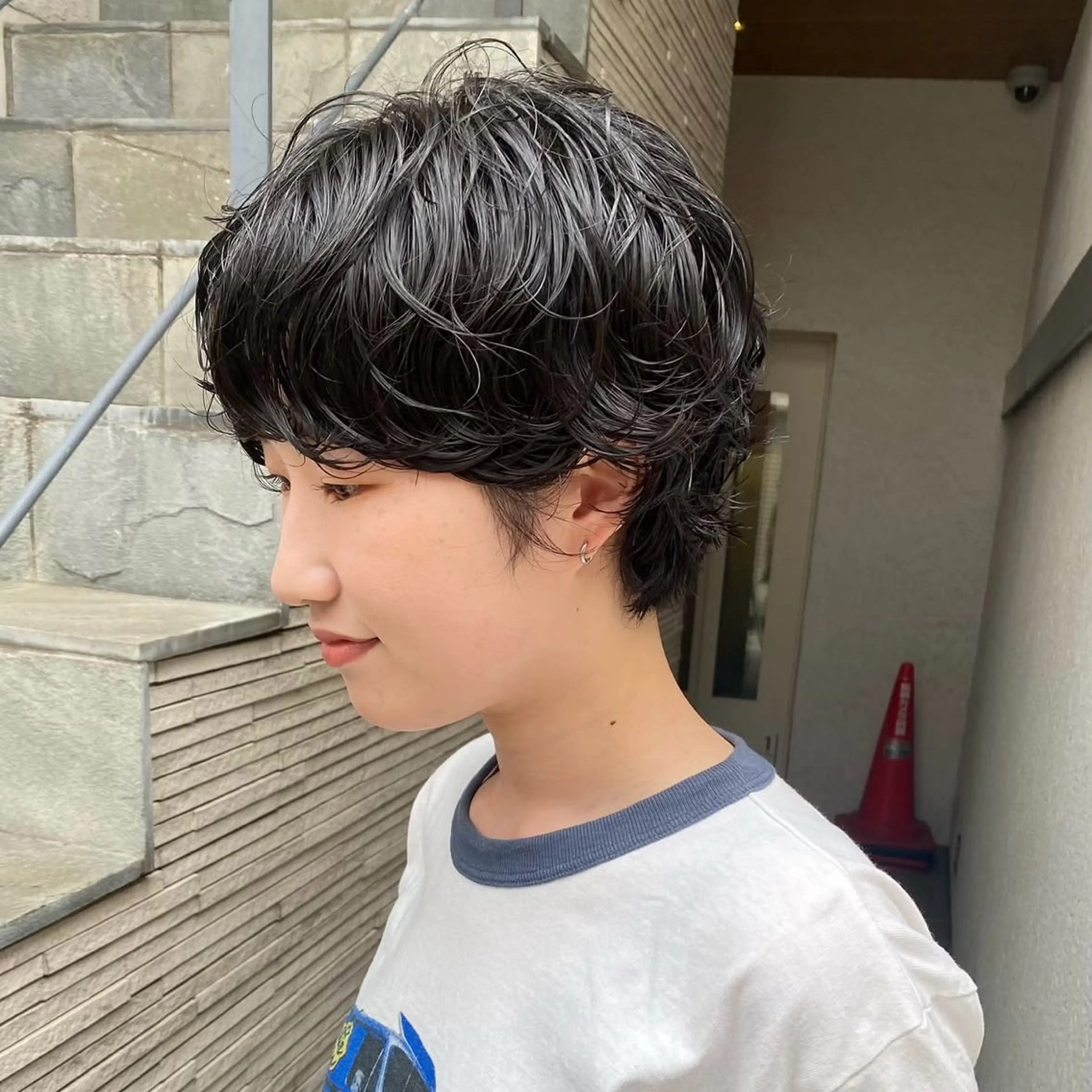 ショート パーマ つかもと みことのヘアスタイル