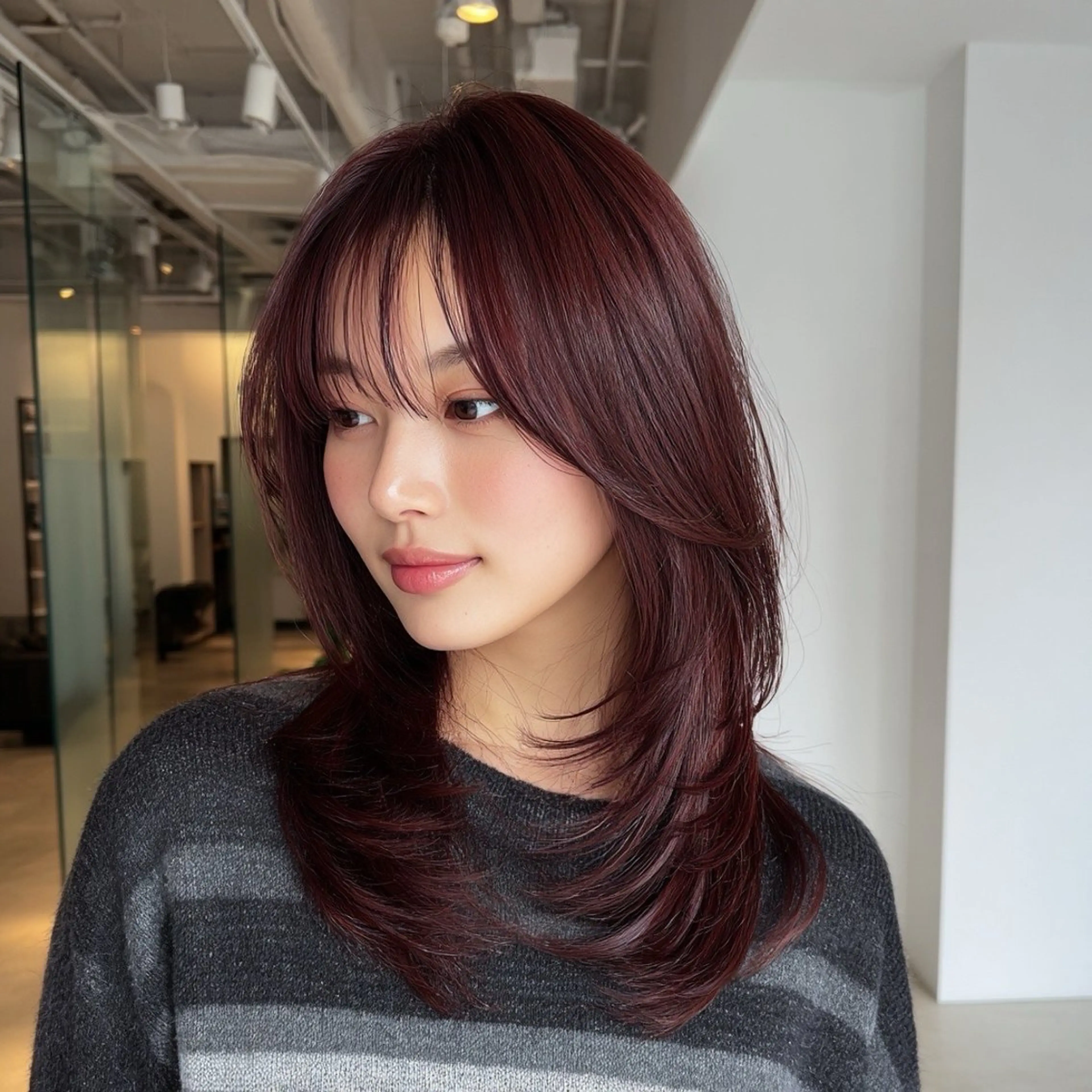 ロング カット ヘアカラー 🍑Kubu🍀 Momo🍑のヘアスタイル