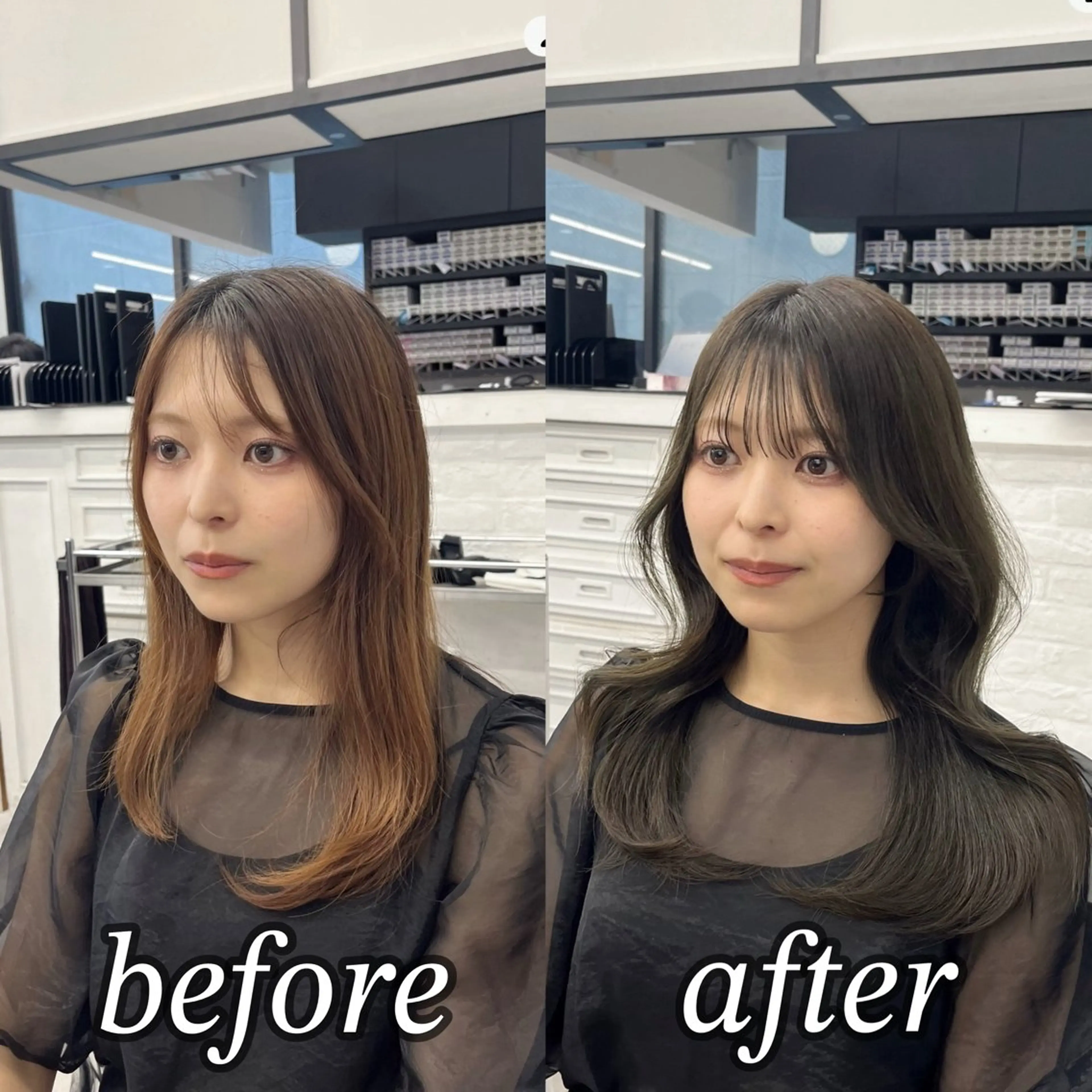 セミロング カラー パーマ ヘアアレンジ メンズ メンズ韓国風 髪質改善 韓国風ヘア レイヤーカット 縮毛矯正 韓国ヘア×顔まわり 🇰🇷和知拓郎のヘアスタイル