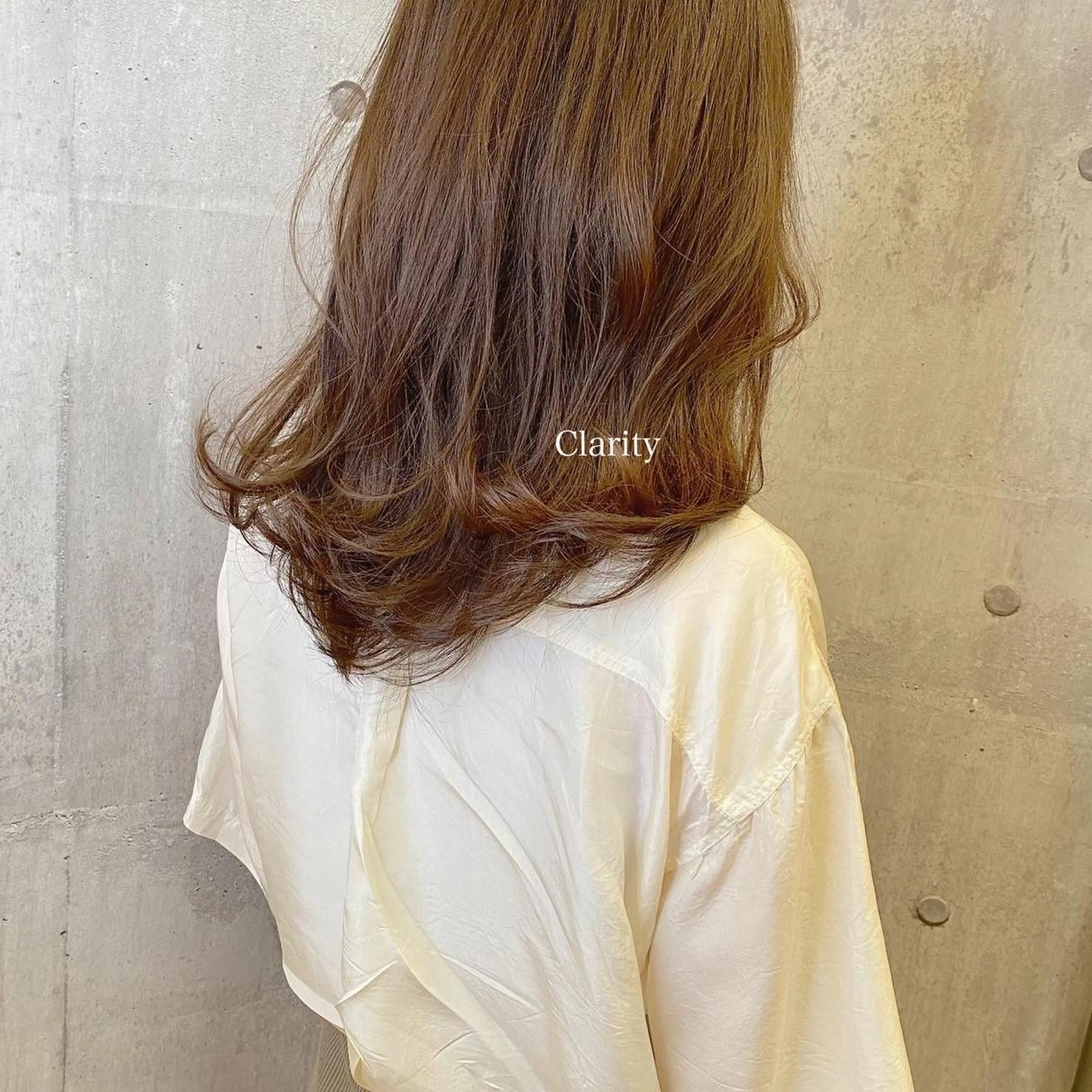 ミディアム カラー 透明感カラー カット トリートメント 髪質改善ｶﾗｰ ｹｱﾌﾞﾘｰﾁ/ﾀﾑのヘアスタイル