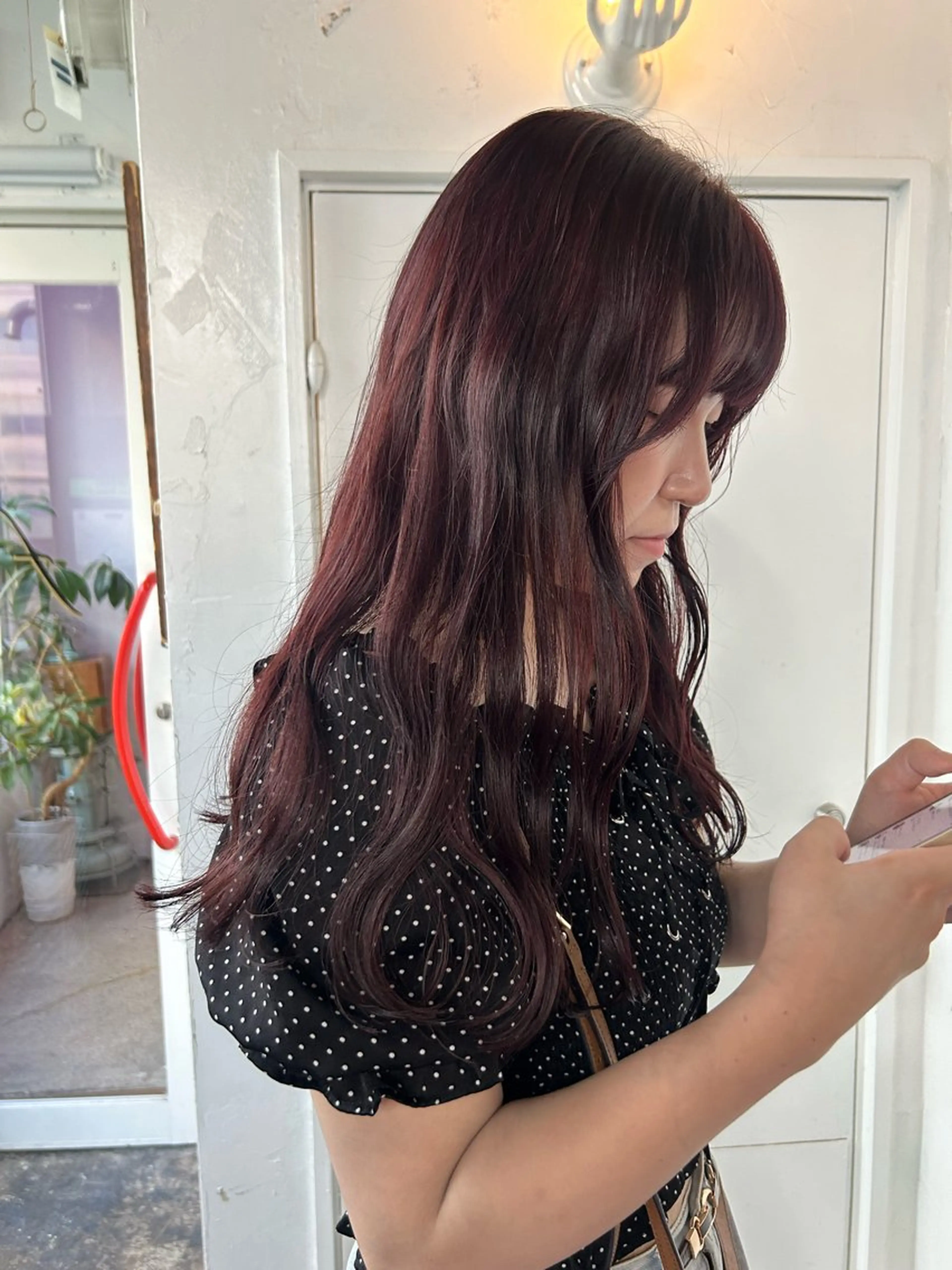 ロング ヘアカラー 早野 心春のヘアスタイル