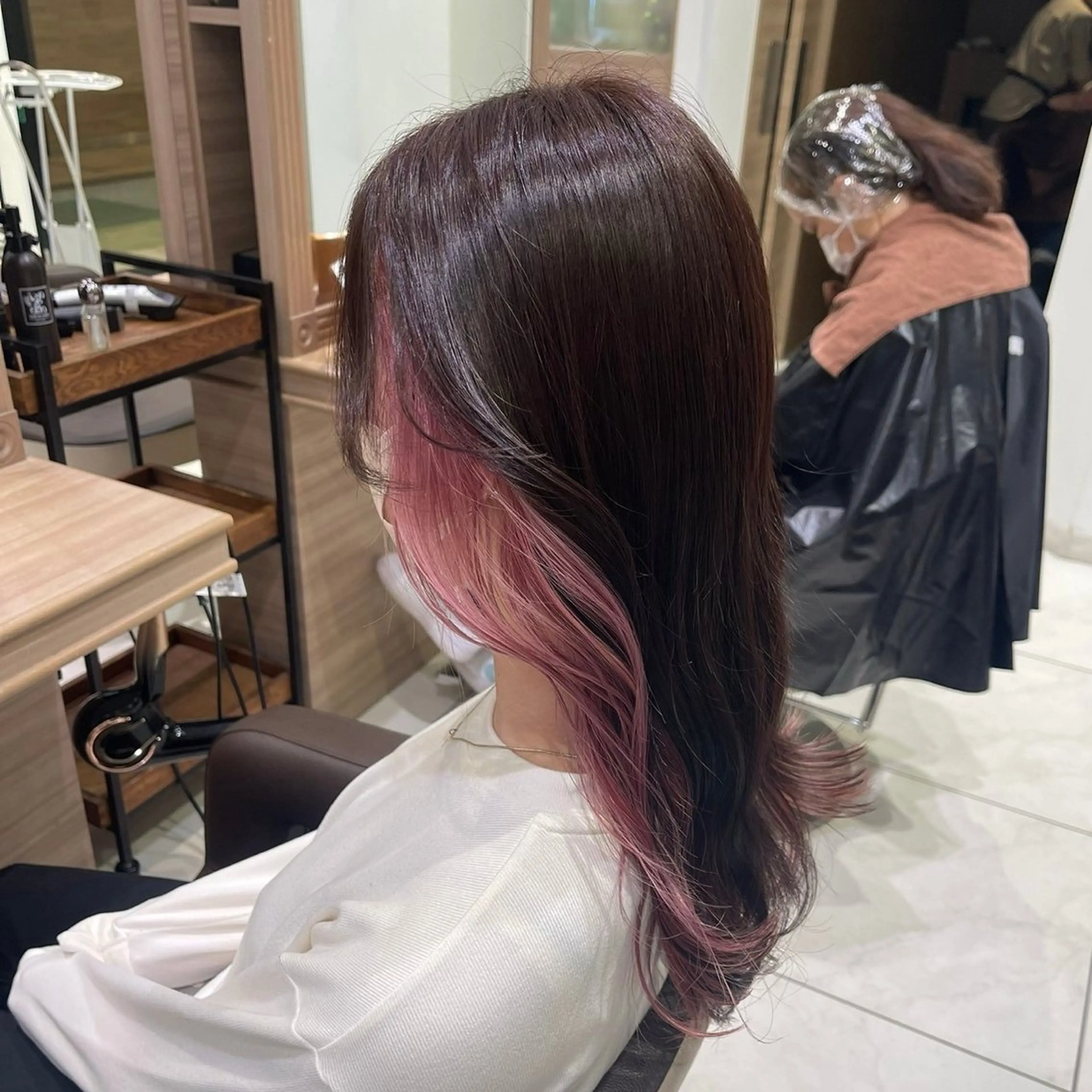 ロング カラー ヘアカラー トリートメント ヘアセット Color🩵 みゆう/インナーのヘアスタイル