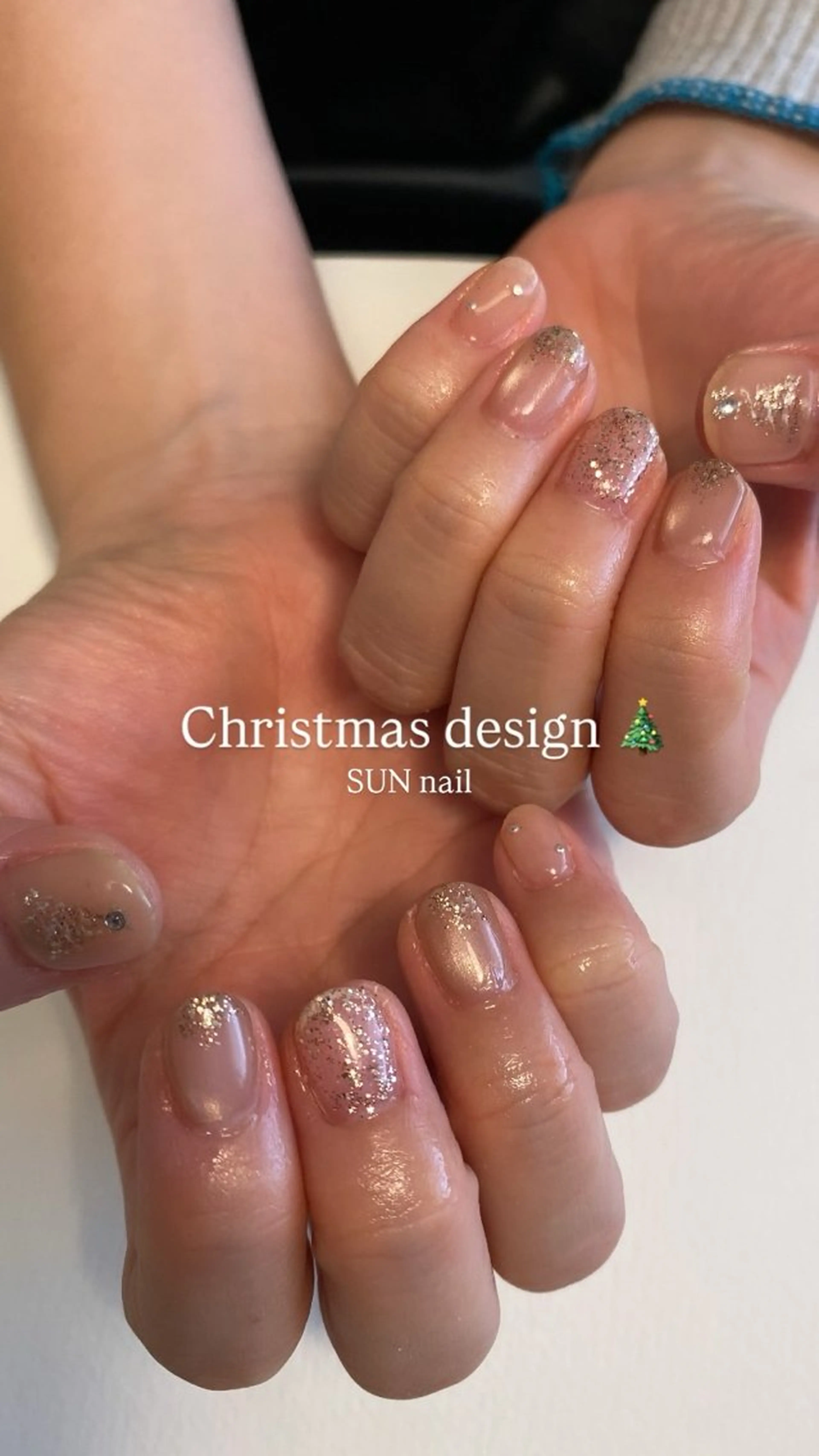 ネイル 冬ネイル クリスマス SUN nail所属・大津 萌子のネイルデザイン
