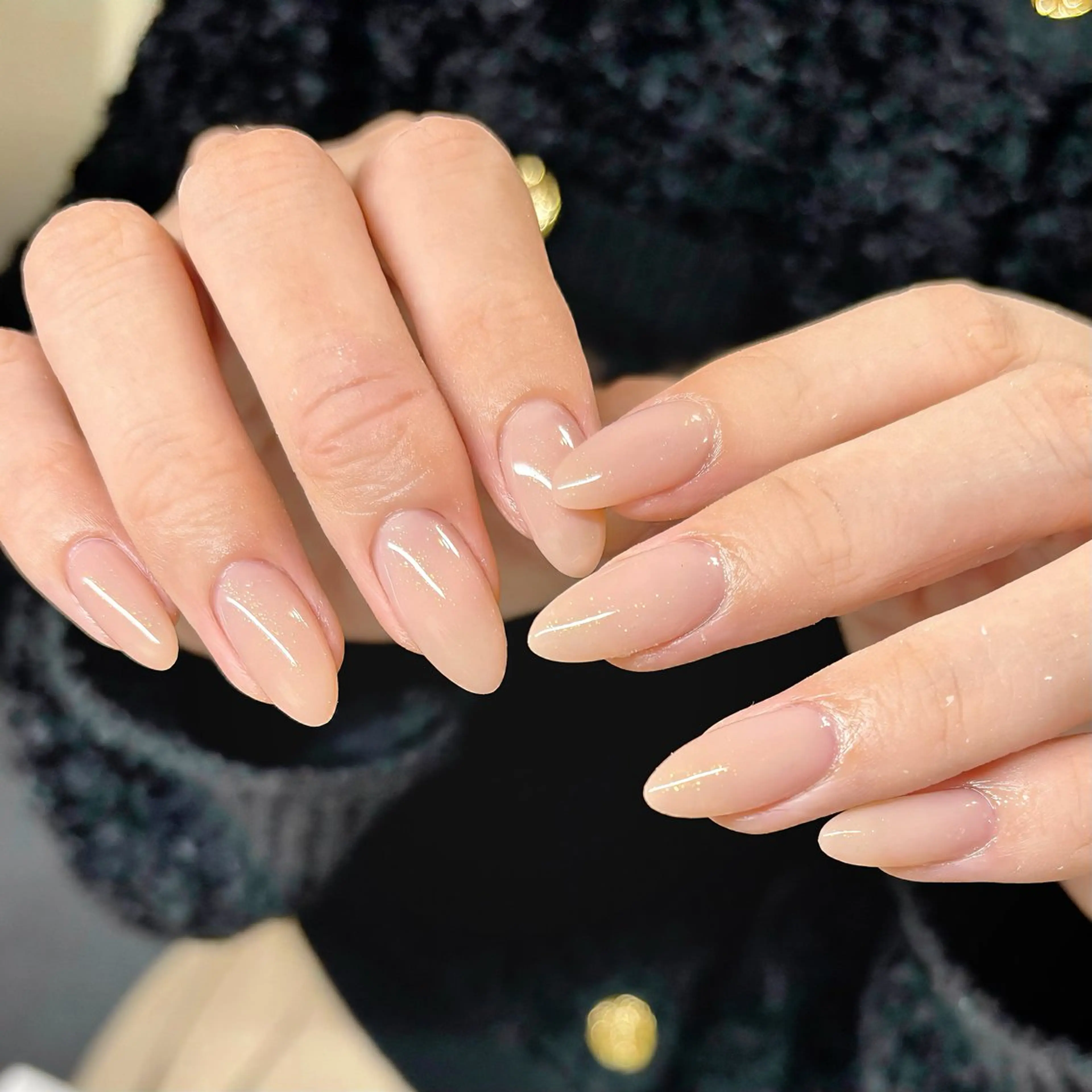 ネイル チークネイル ガーリー グラデーション グリーン オフィスネイル ハンドネイル ハンドケア 🫧OPELIA NAIL渋谷🫧のネイルデザイン