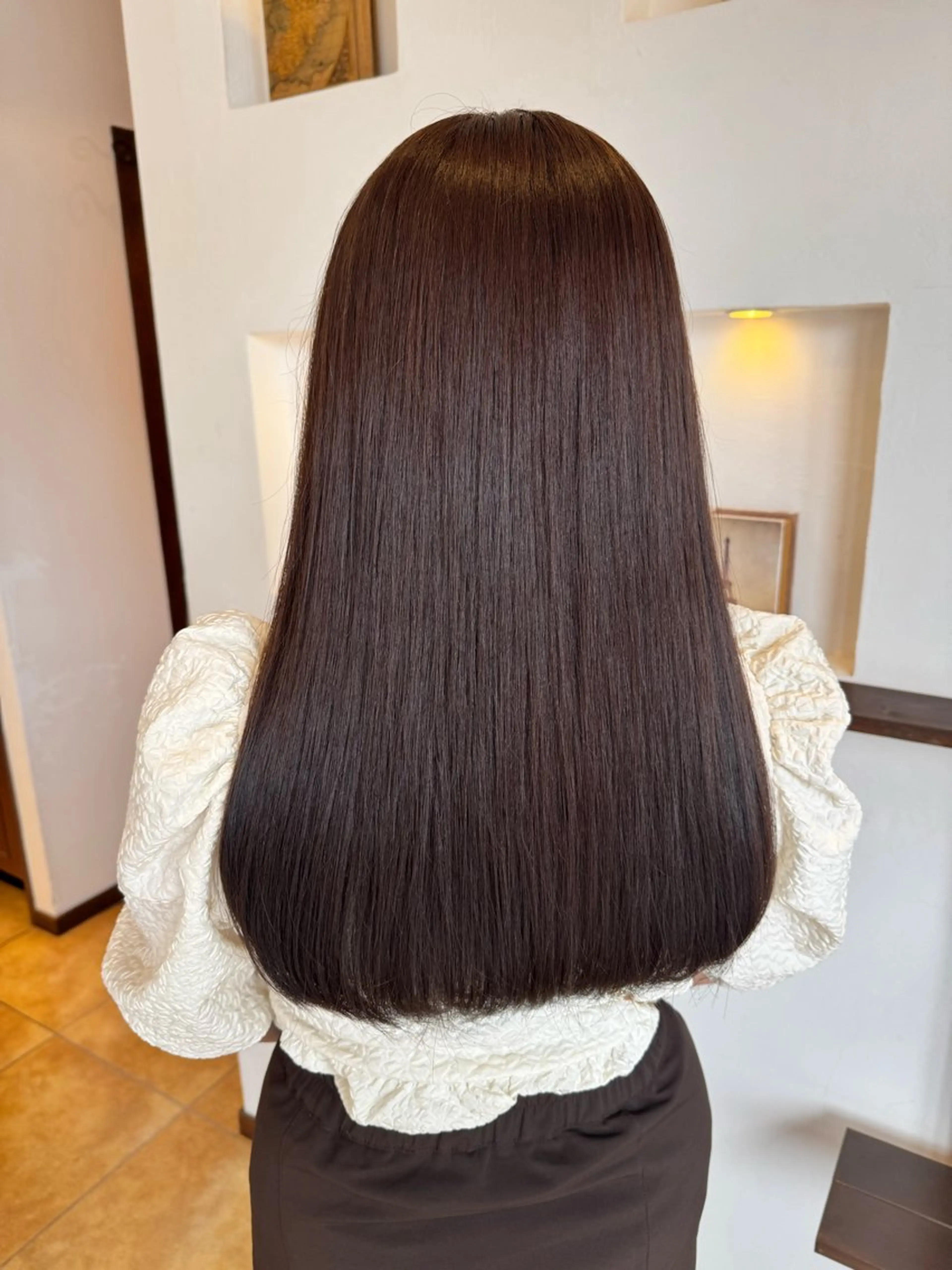 ロング カラー ブラウンカラー ブランシェ神領店 稲垣 葵のヘアスタイル