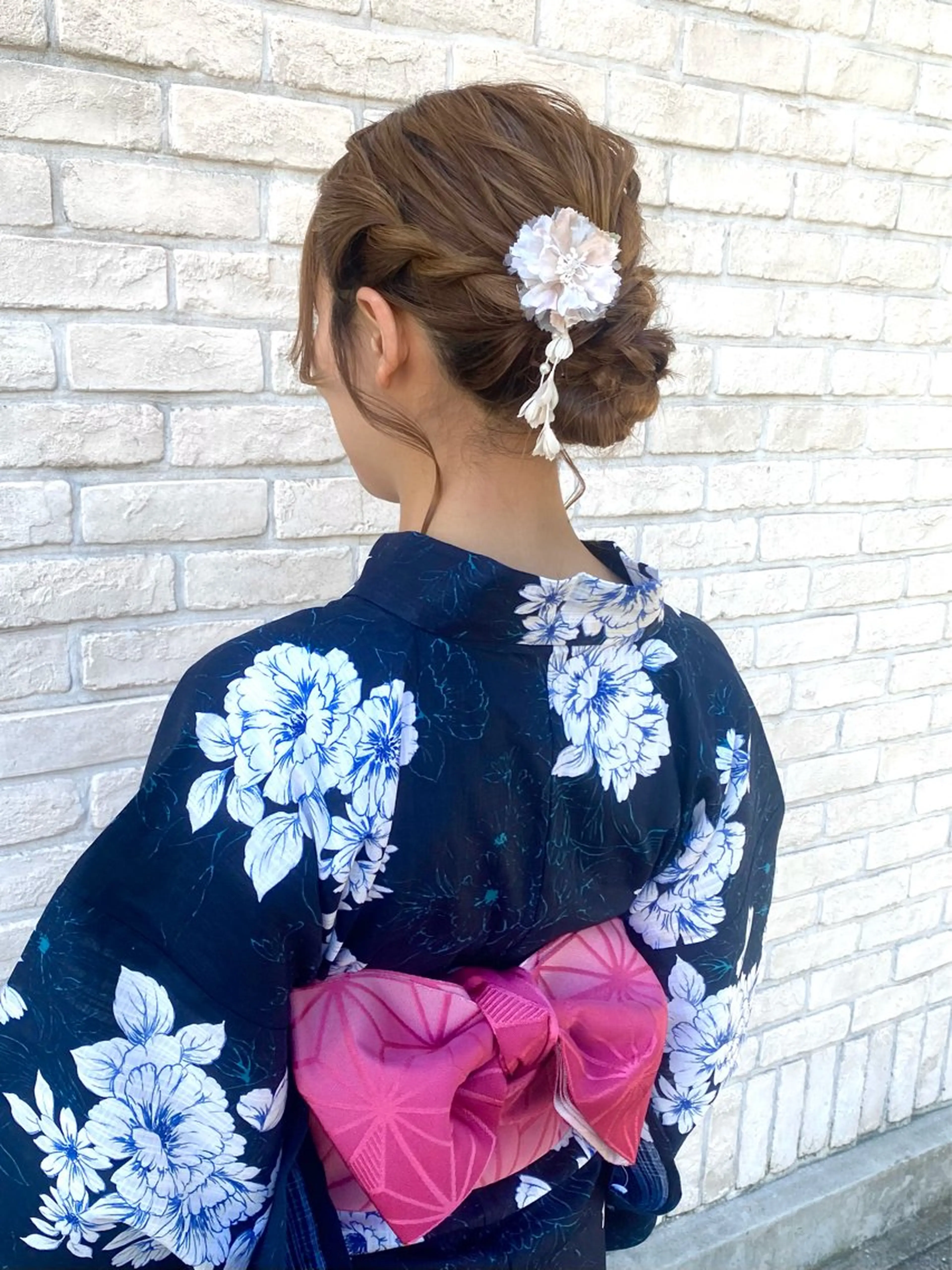 ヘアアレンジ 着付け 💙mai🫧 艶髪縮毛矯正のヘアスタイル