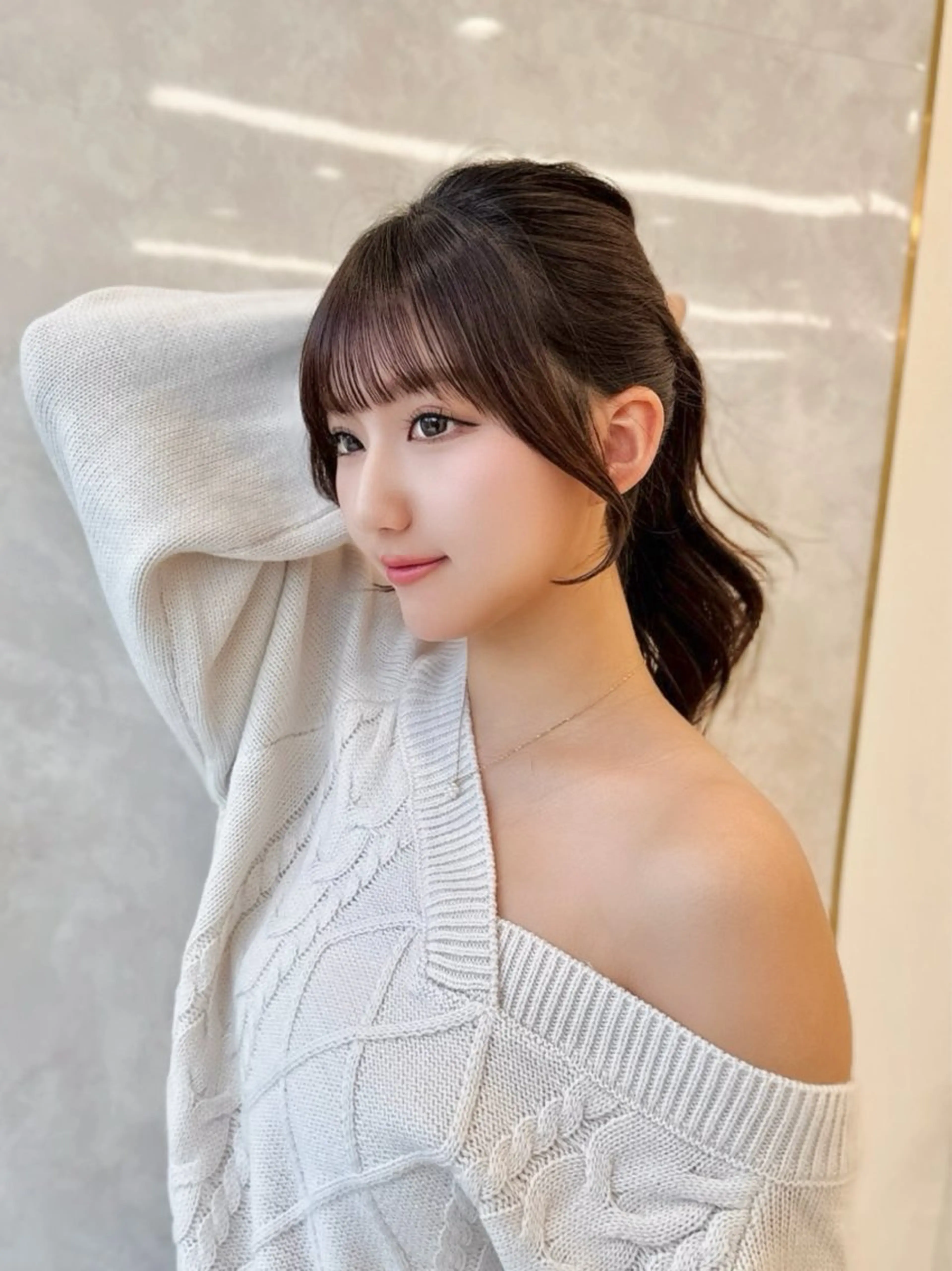 ロング カラー カット ヘアカラー トリートメント MAEUL luna所属・前髪顔周り/レイヤー 韓国/桔川恒のヘアスタイル