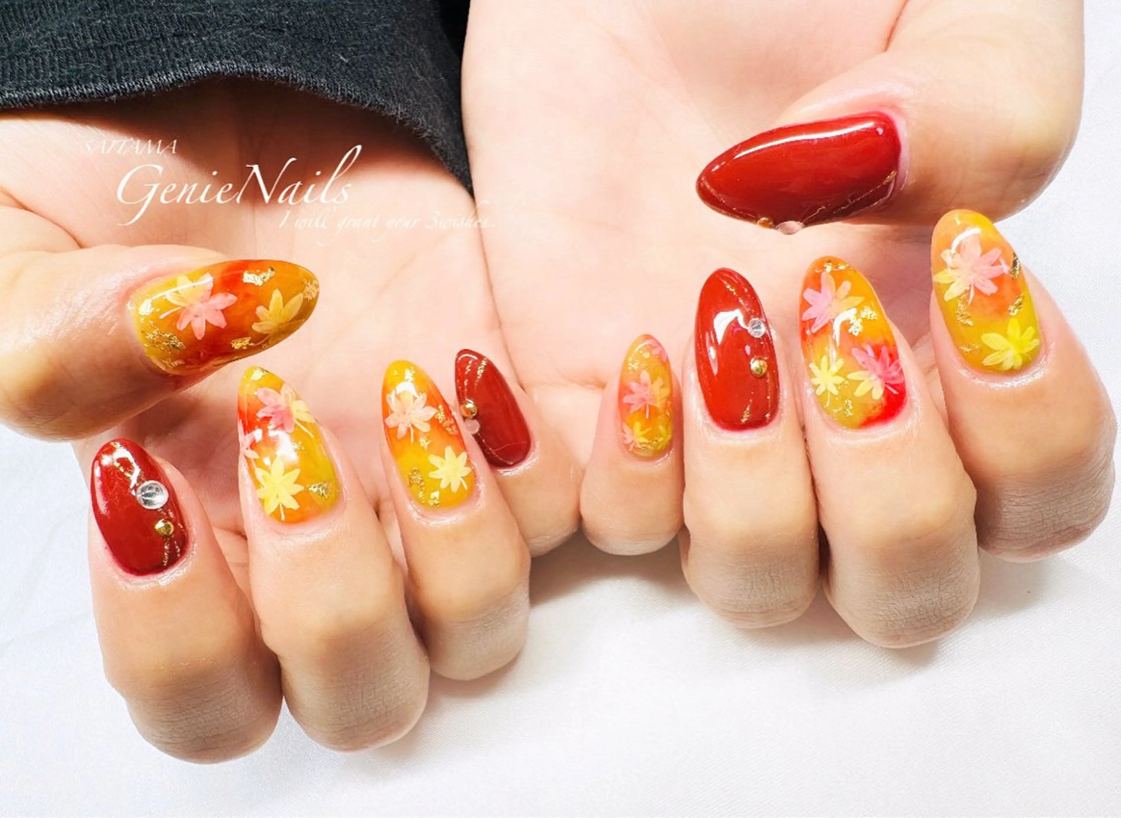 メンズ ネイル アートネイル フットネイル 持ち込み Genie Nailsのネイルデザイン