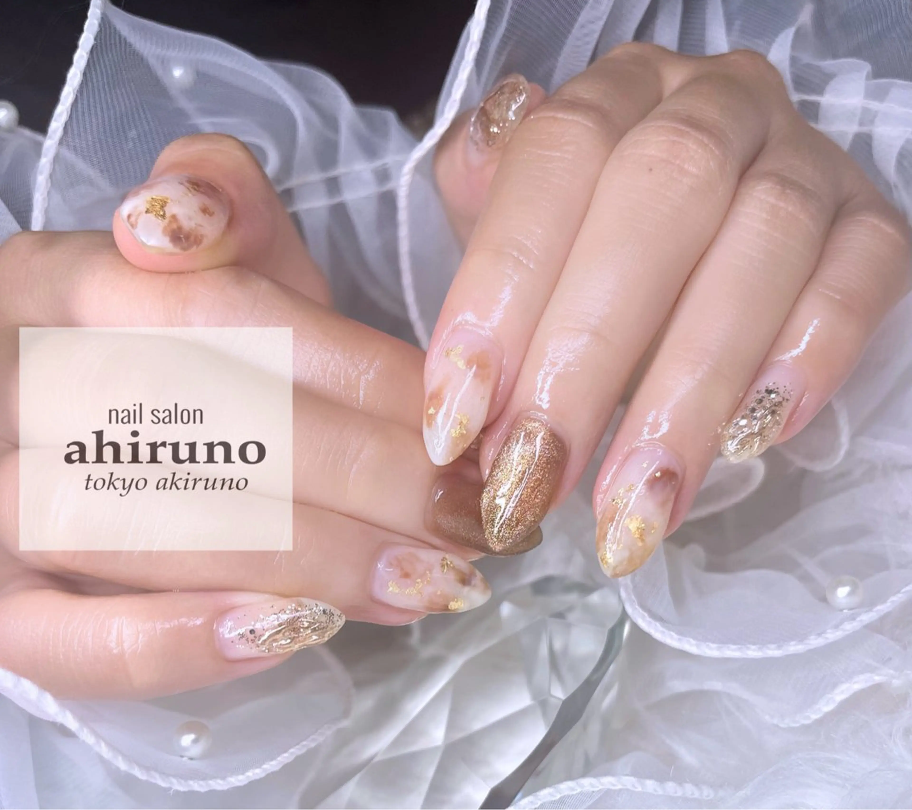 ネイル ニュアンスネイル スカルプネイル ホワイト ハンドネイル ａｈｉｒｕｎｏ ✿ ｙｕiのネイルデザイン