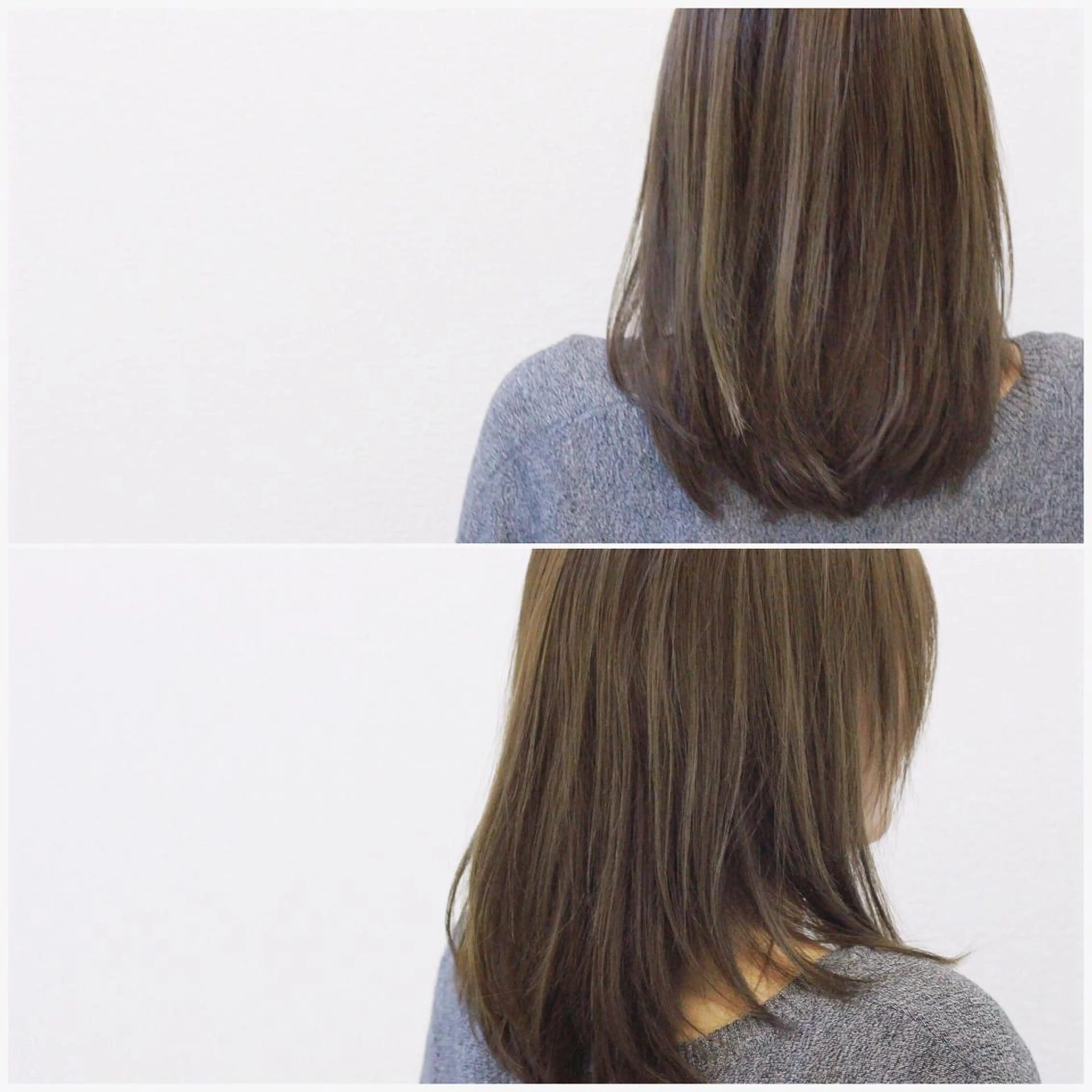 ミディアム カラー ブルーカラー ブルージュ Viage （ビアージュ）のヘアスタイル