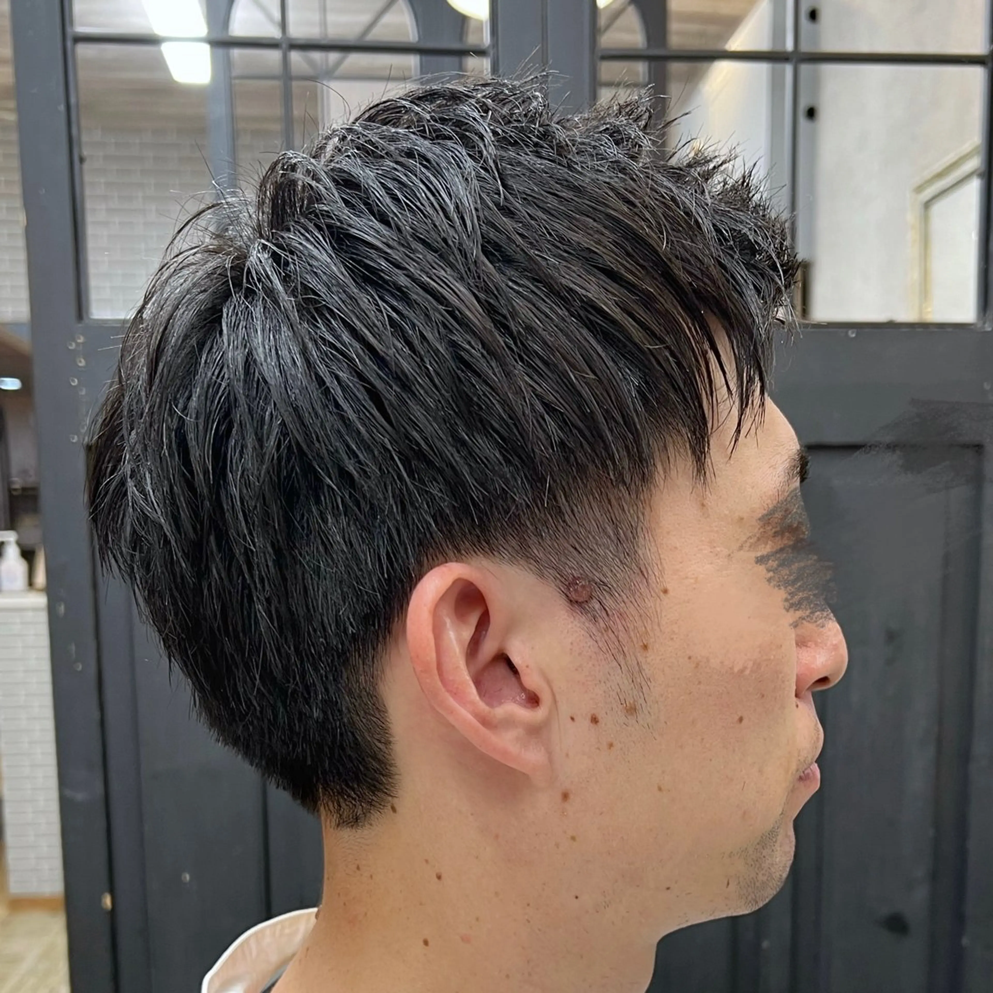 メンズ アップバング ビジネス 刈り上げ カット 高島 梨瑚のヘアスタイル