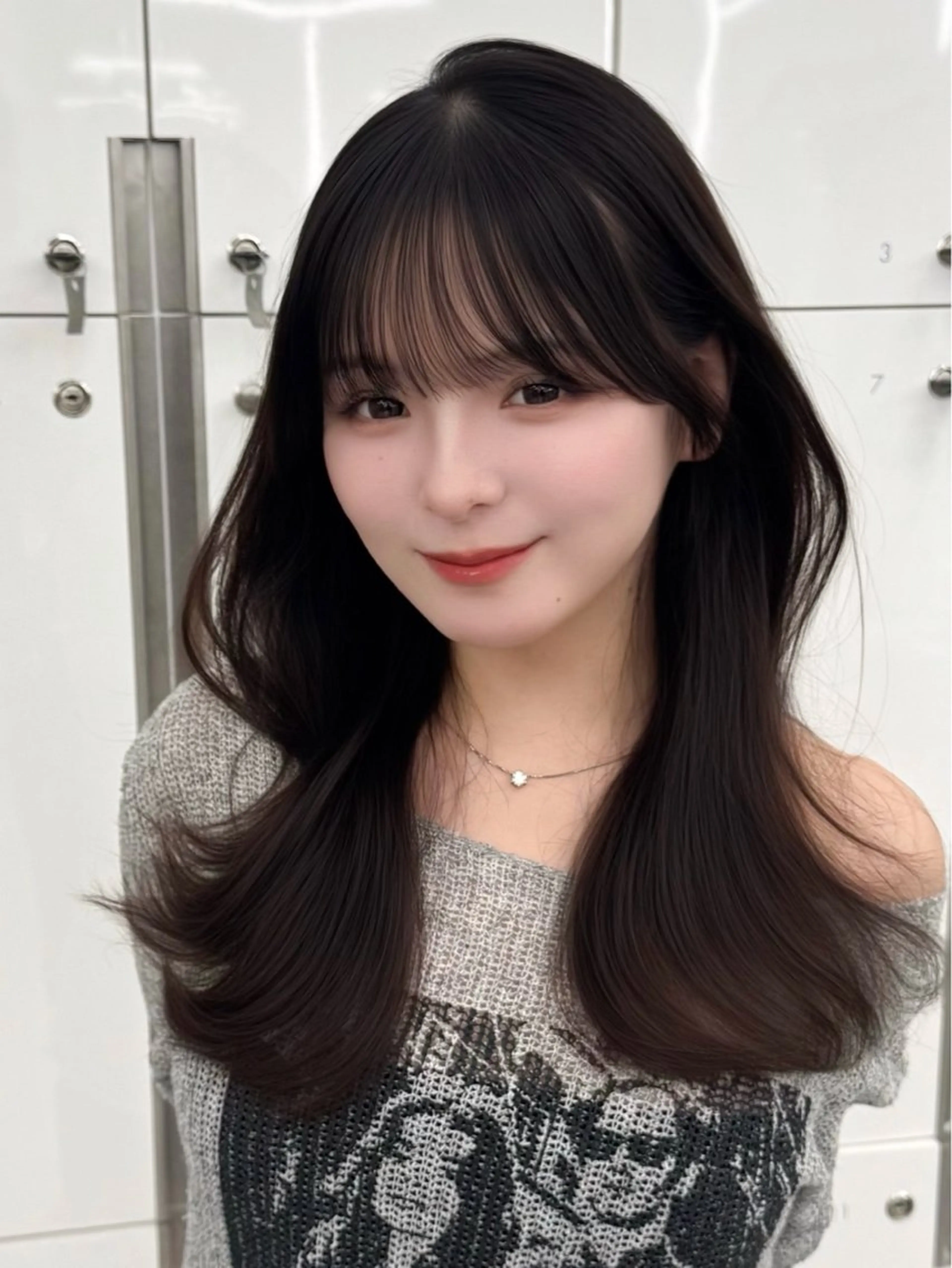 ミディアム カラー ヘアアレンジ カット ヘアカラー トリートメント 最小顔周り&レイヤー 特化/池袋/kokiのヘアスタイル