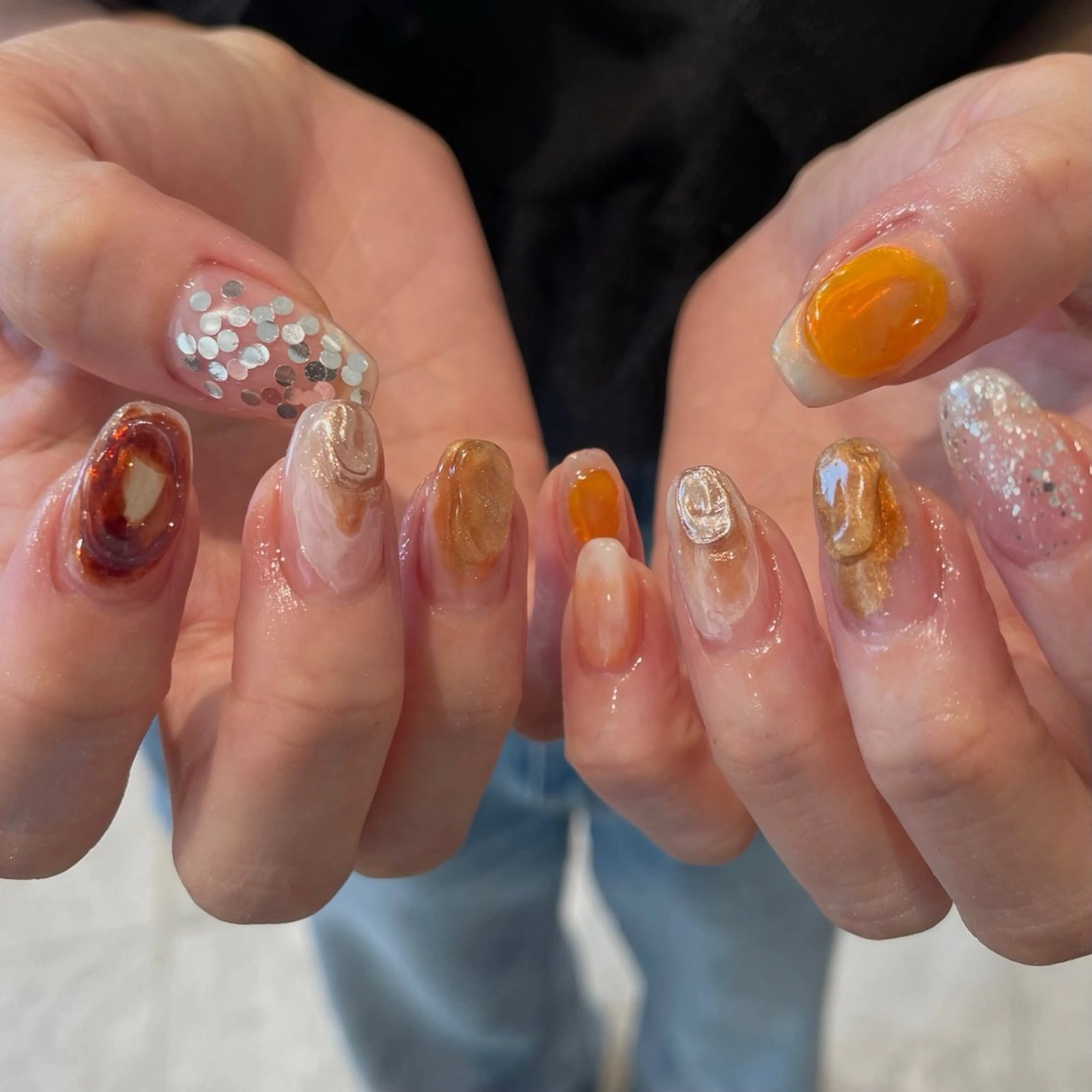 ネイル ニュアンスネイル sakurai nodokaのネイルデザイン