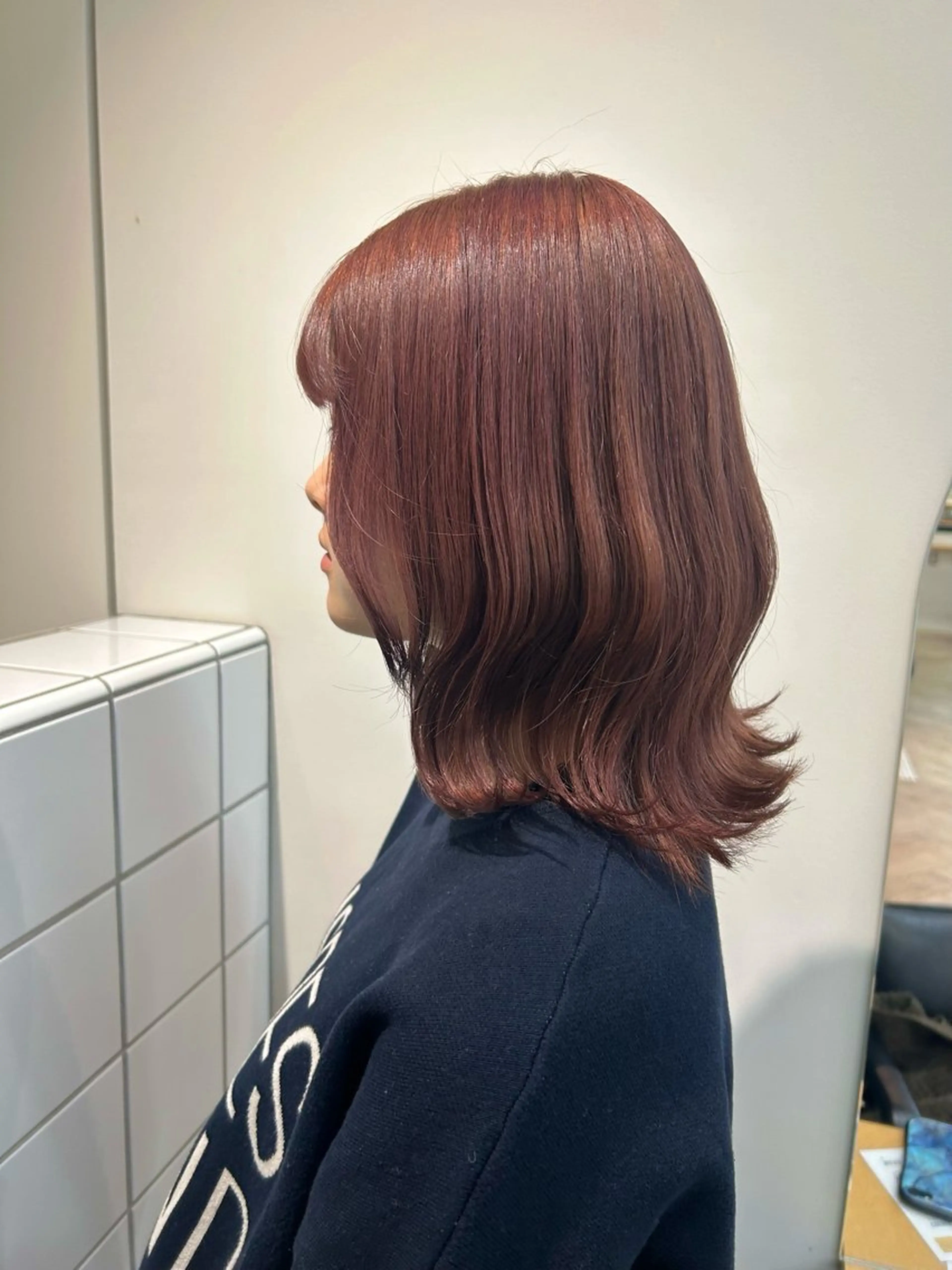 カラー ヘアカラー トリートメント ベージュ/ダブルカラ ー/新潟駅/青柳萌果のヘアスタイル