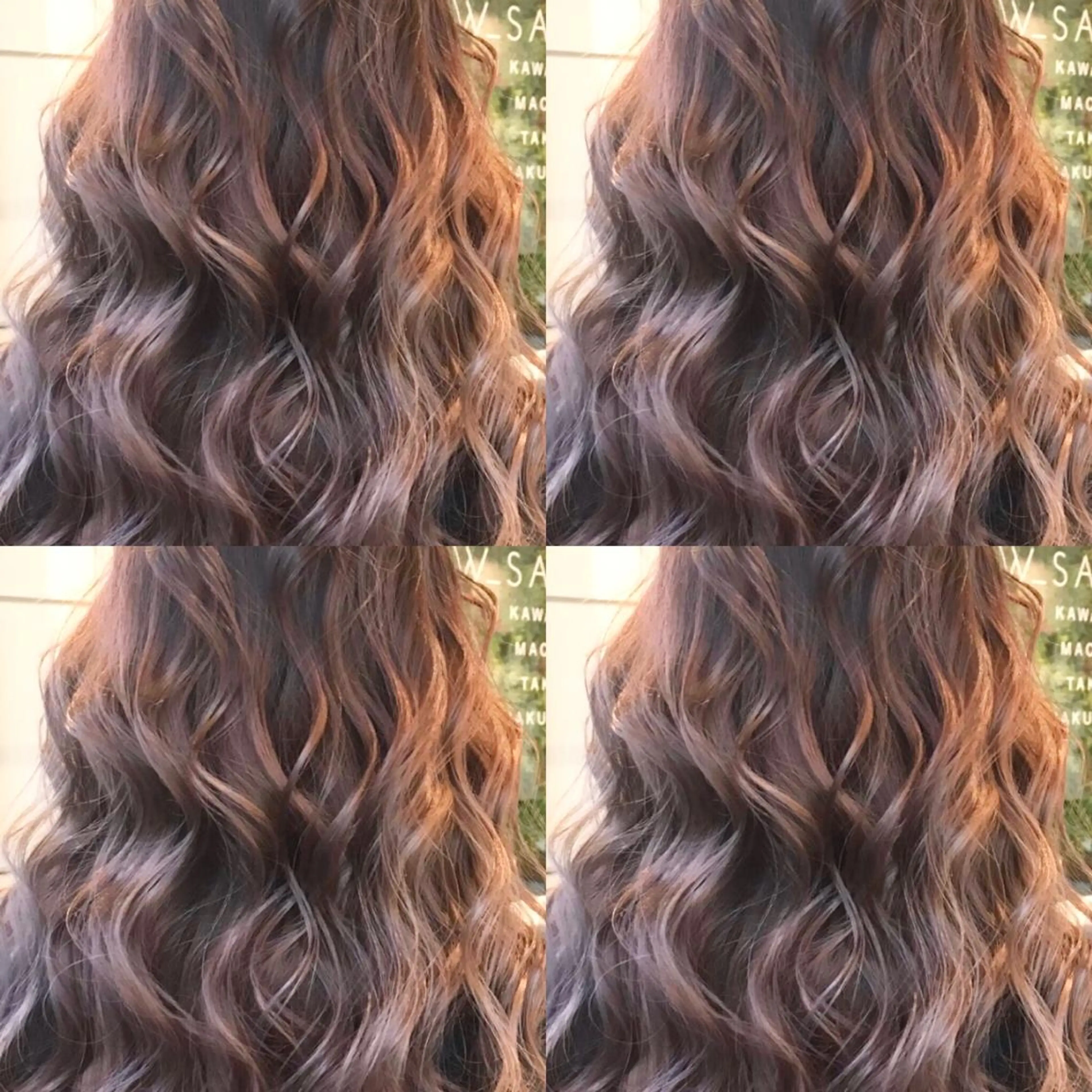 ロング カラー ヘアカラー Hanna by W_SALONのヘアスタイル