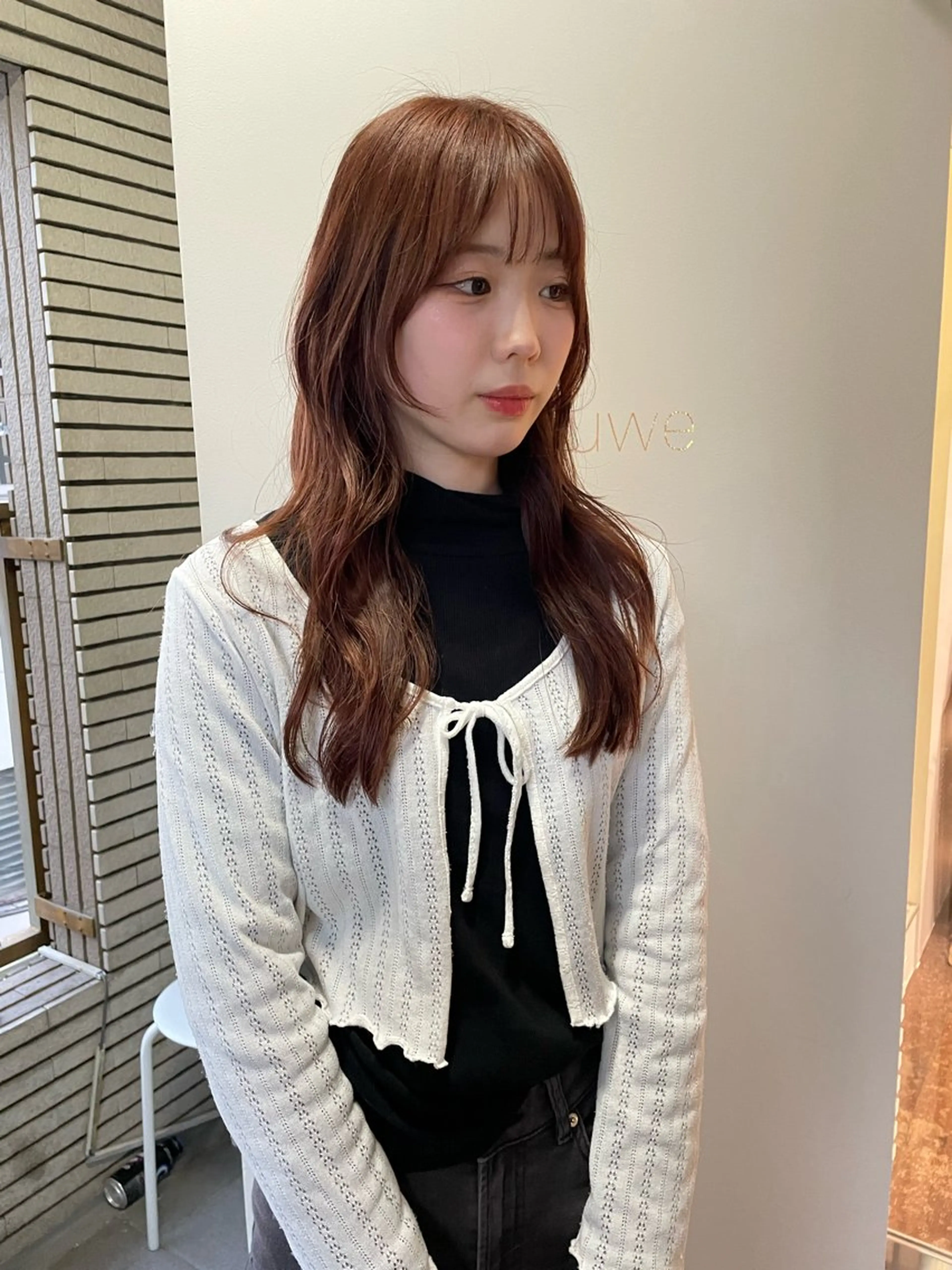 ロング カラー ブラウンカラー ピンクカラー 小顔カット カット ヘアカラー トリートメント レイヤーカット🎀 kanaのヘアスタイル