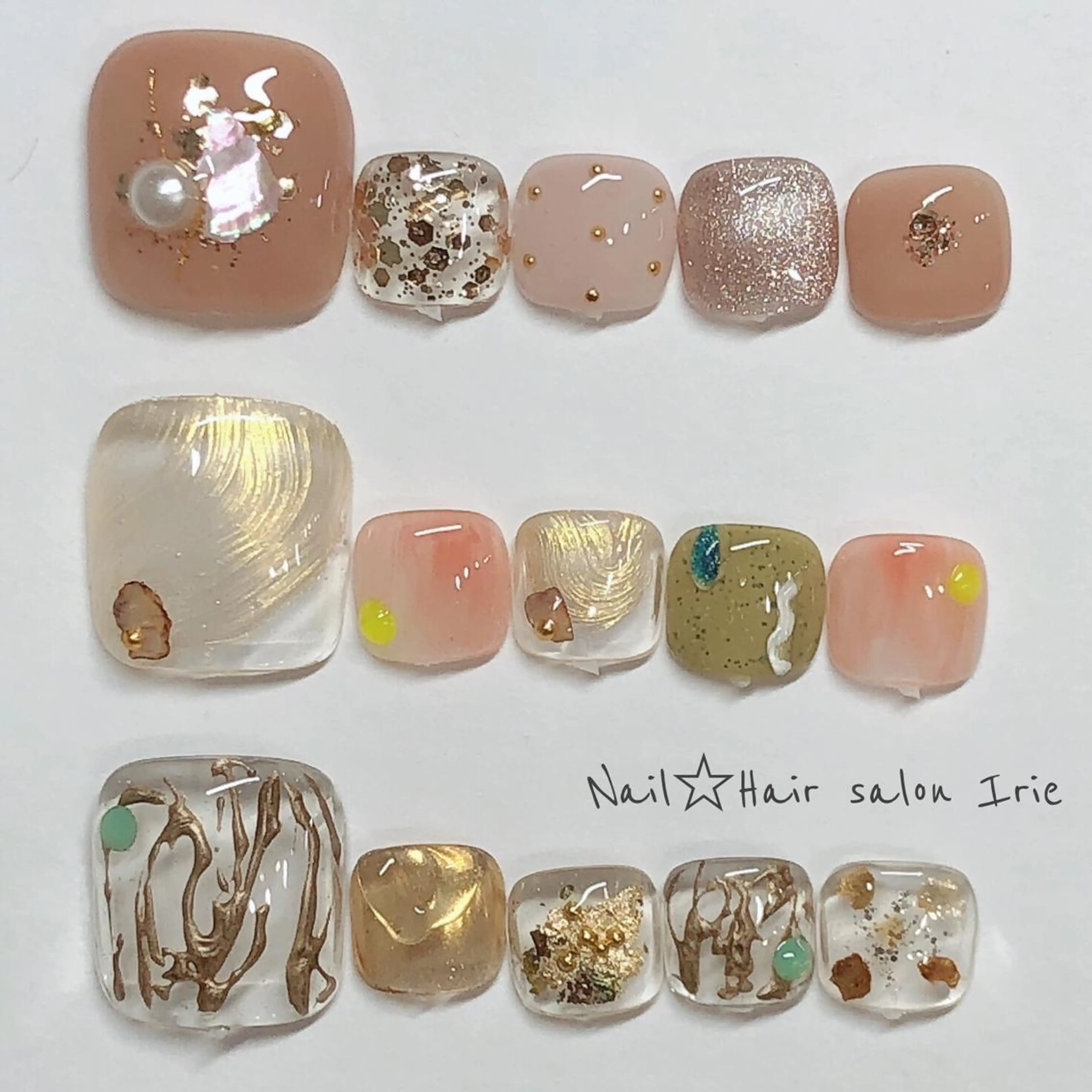 ネイル フットネイル フットネイル Hair salon Irie所属・與儀 知佳のネイルデザイン