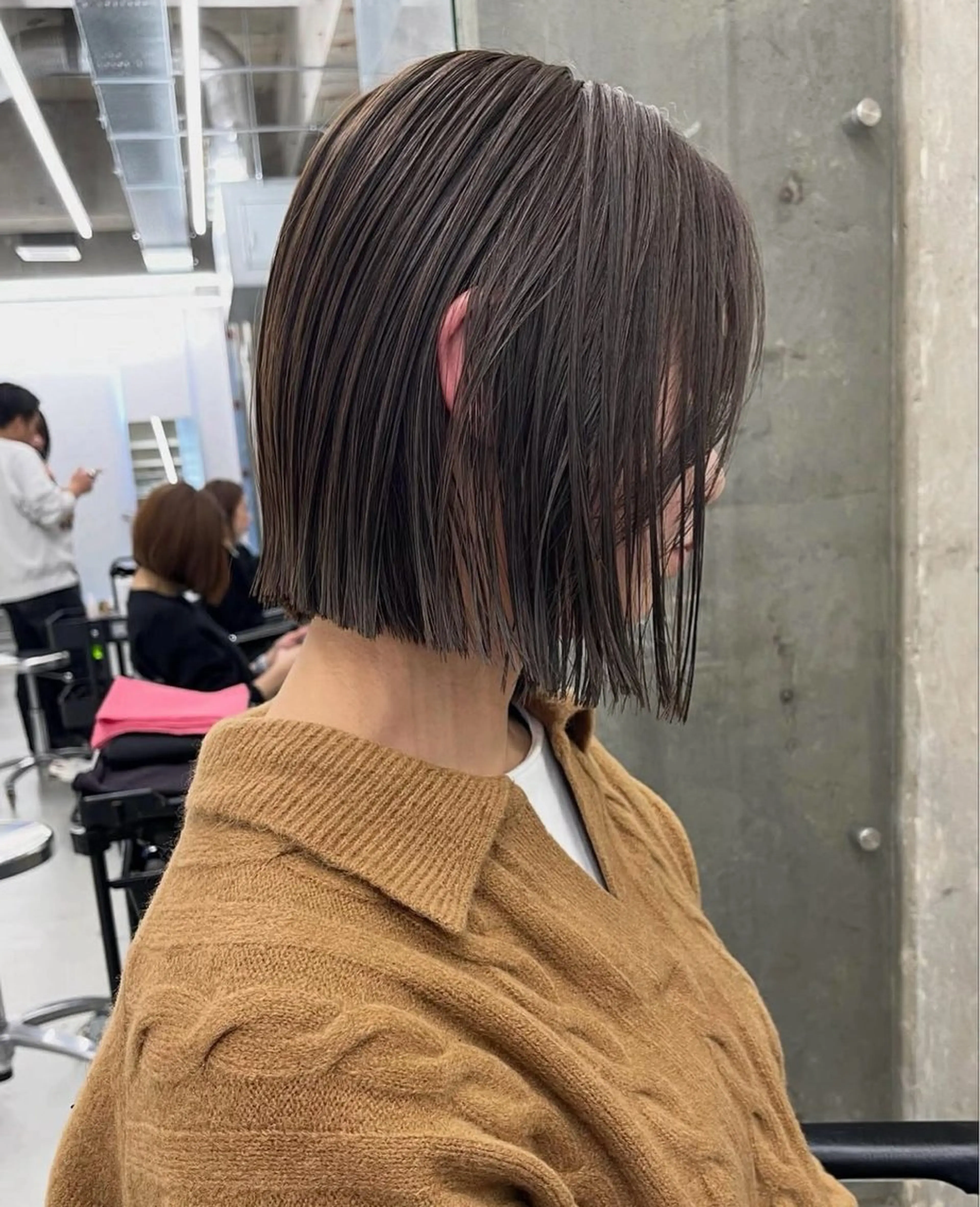 カラー ベージュカラー オリーブベージュ ヘアカラー noe salon所属・田中 絢のヘアスタイル