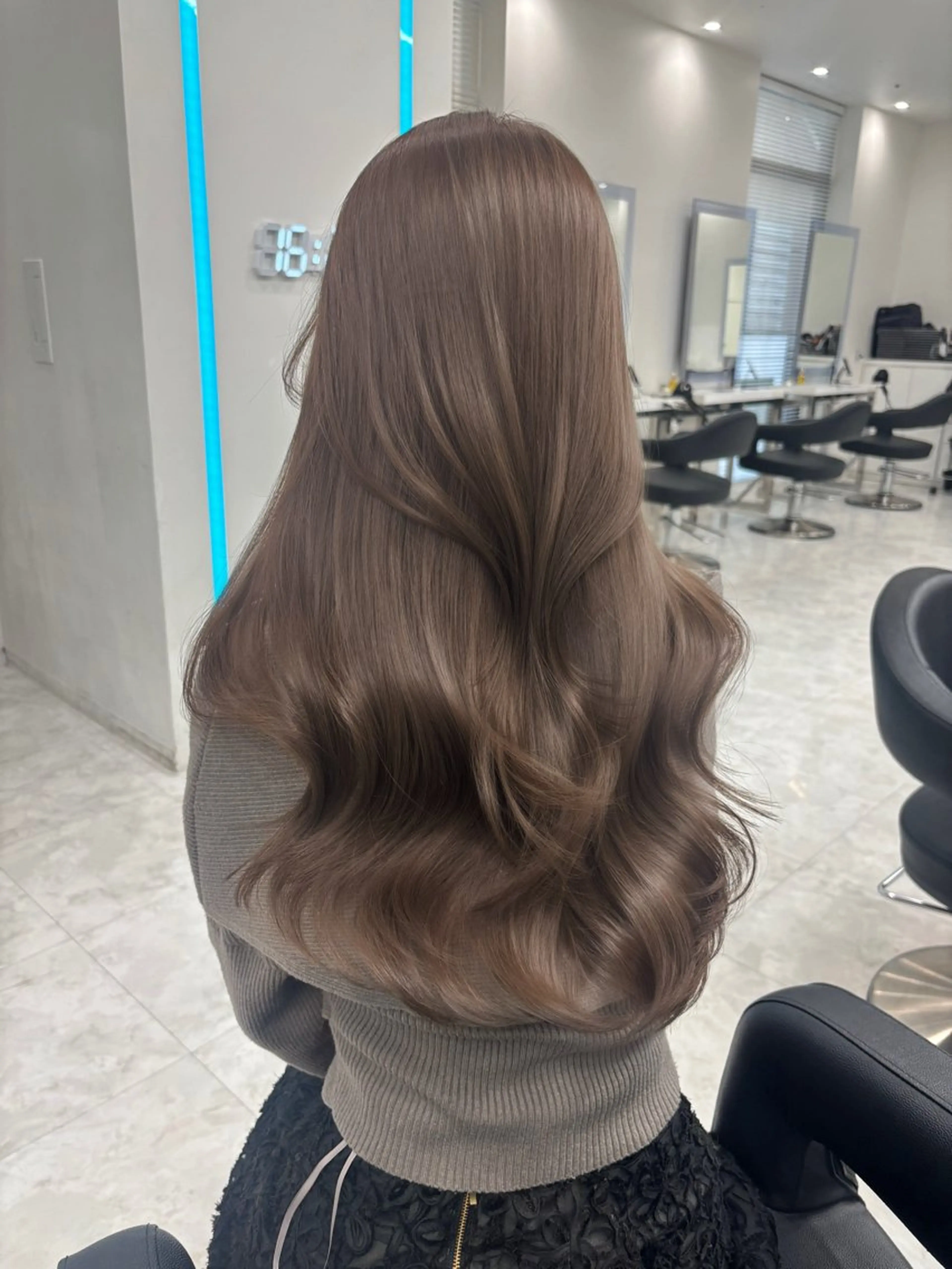 ロング カラー カット ヘアカラー ♡くすみトレンド ♡Rikutoのヘアスタイル