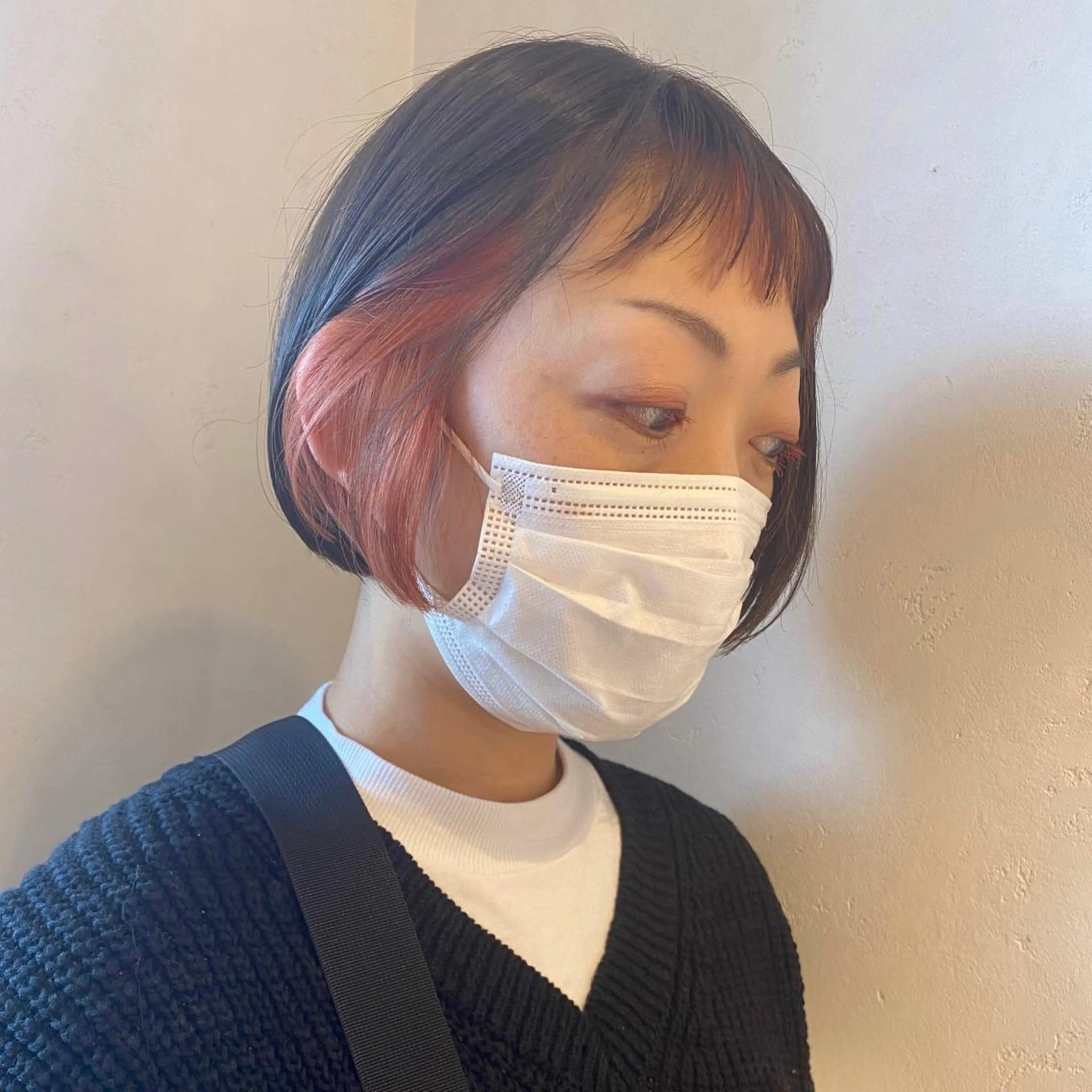 ショート カラー ボブ irwi/イルウィ所属・miku🎀門前仲町 ブリーチ・レイヤーのヘアスタイル