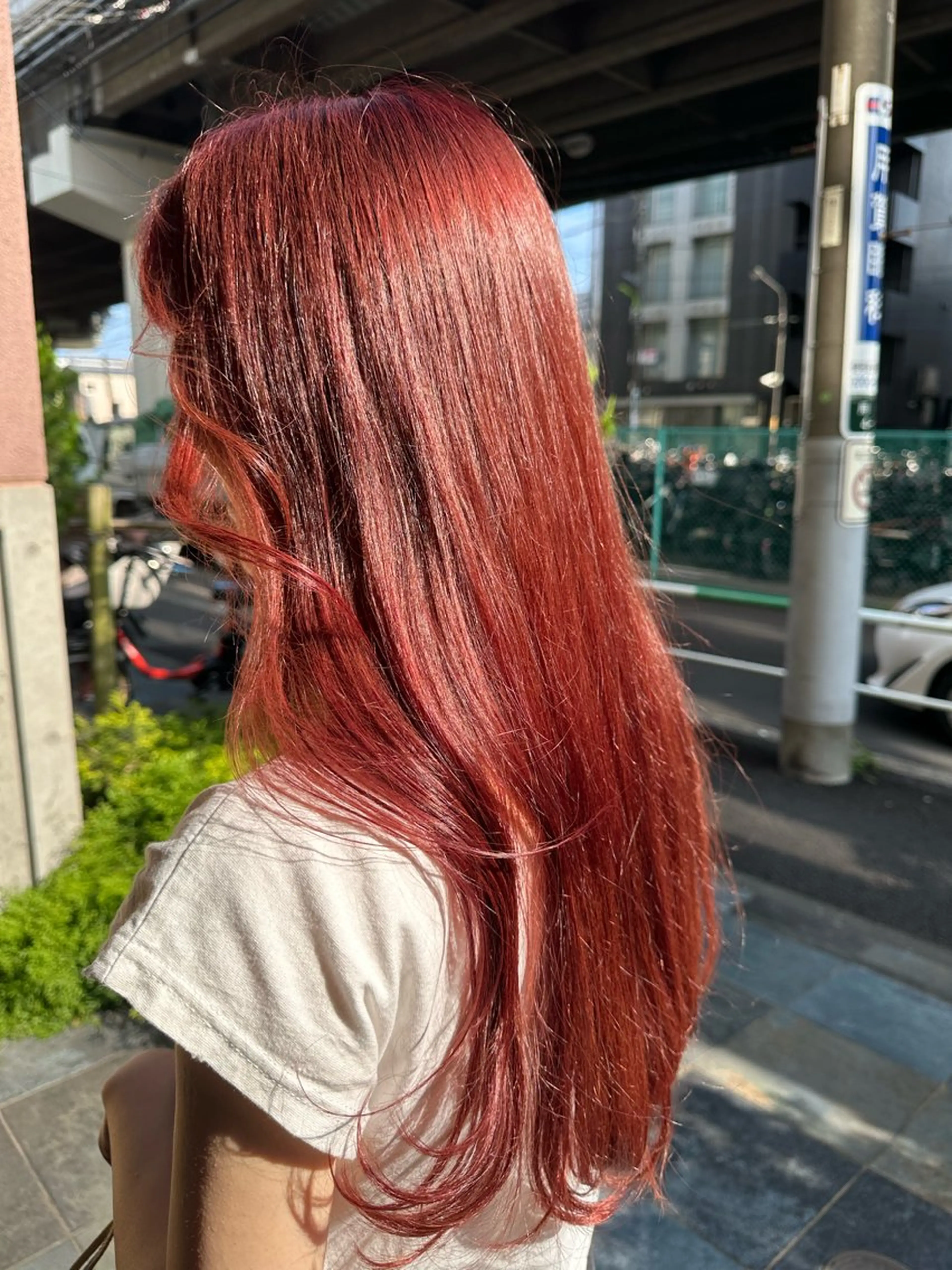 ロング カラー ヘアカラー トリートメント Mauve 世田谷 きたじまのヘアスタイル