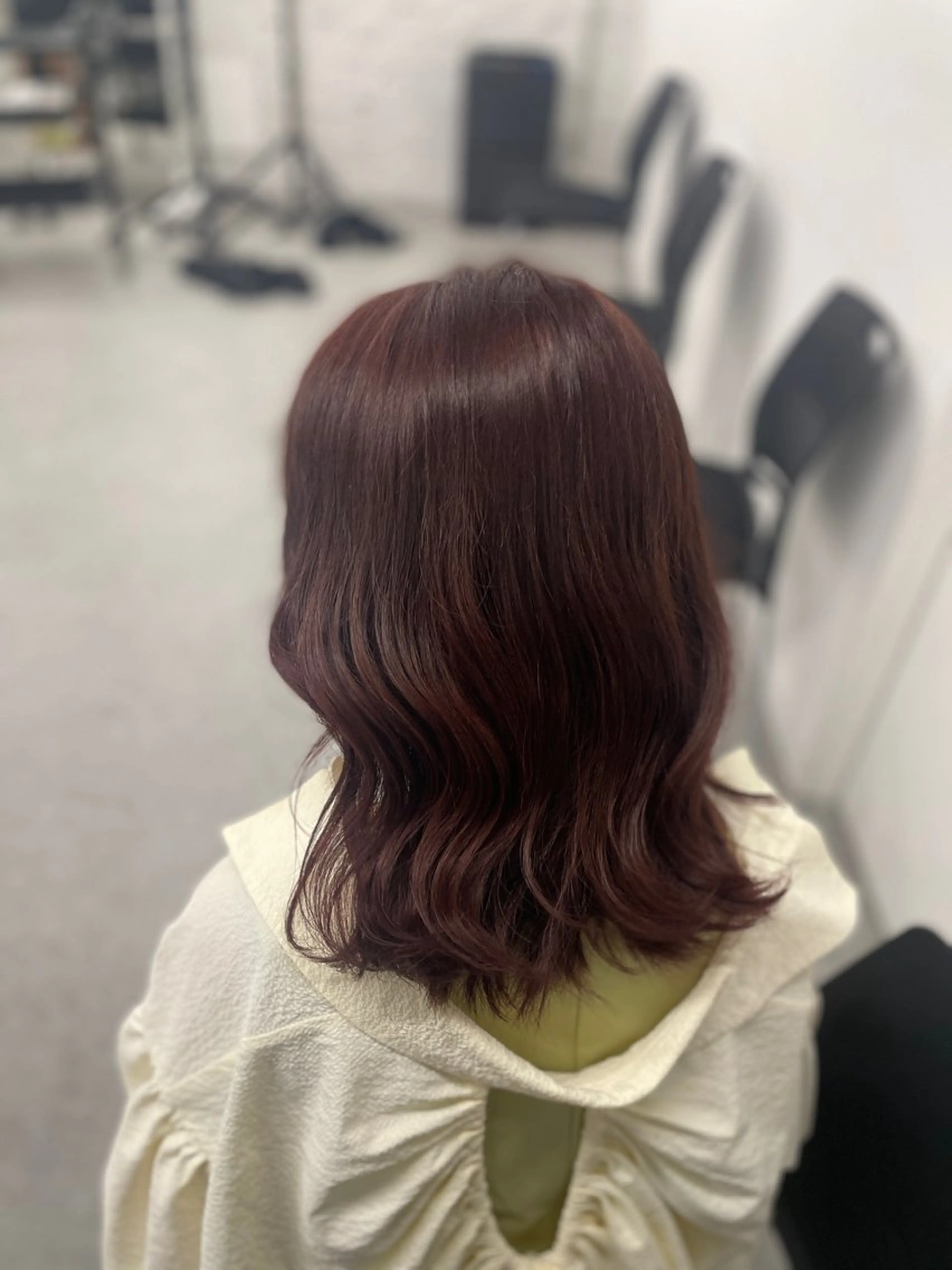 セミロング 💗暖色カラー💗 ツヤ髪💗Mayaのヘアスタイル