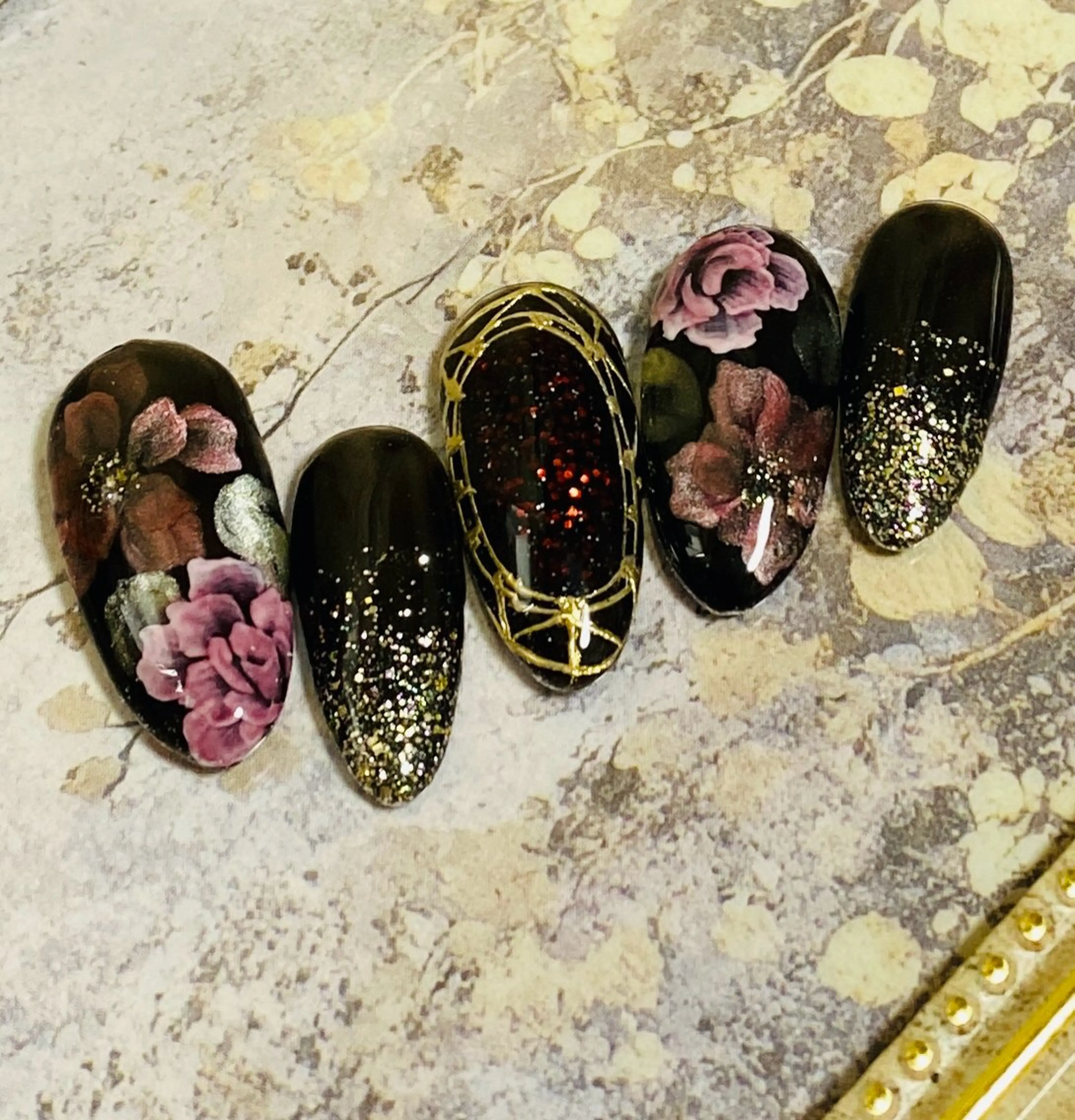 マグネットフラワー×ローズ【オフ込み】N161の写真