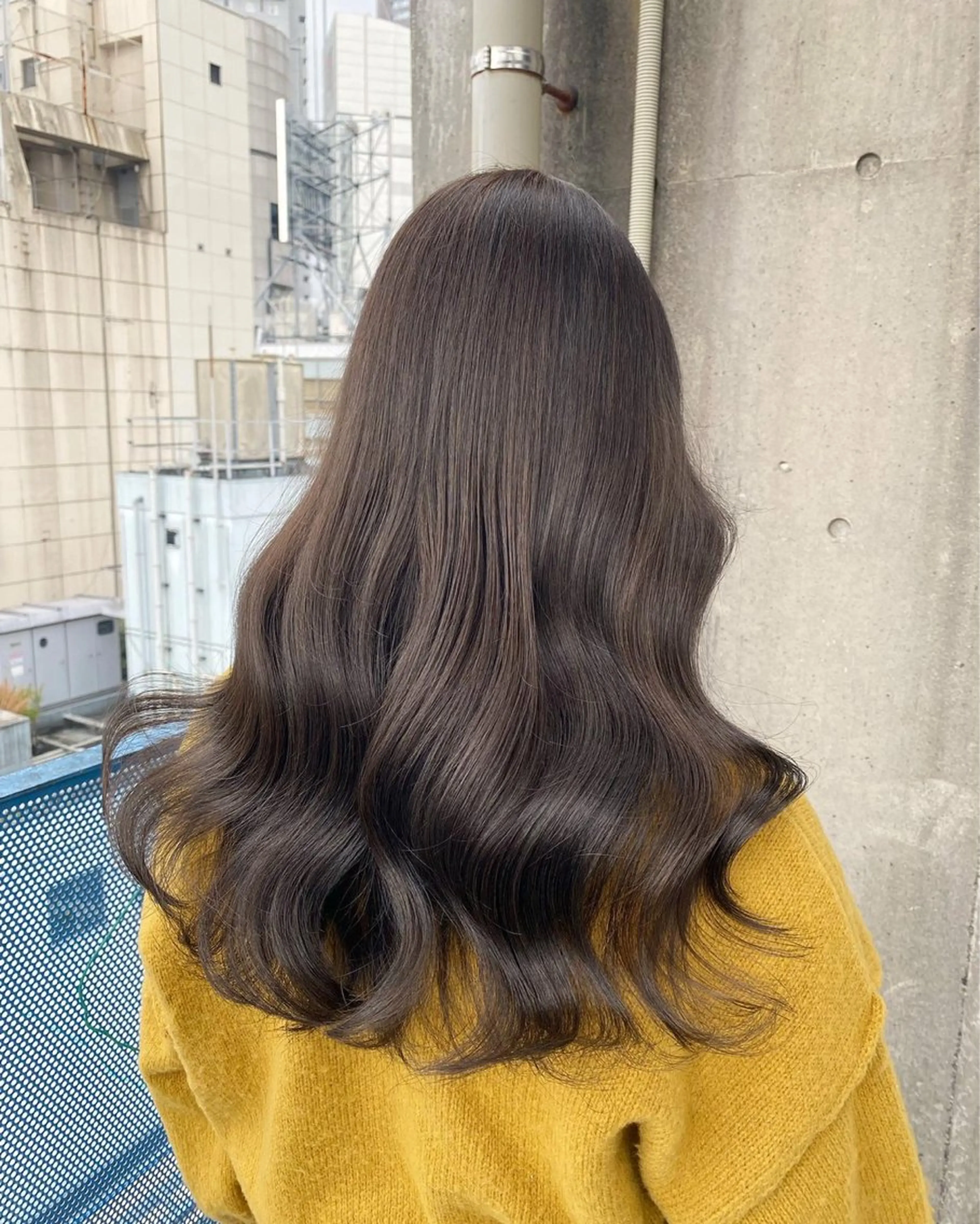 ロング カラー ヘアアレンジ ブリーチ 透明感カラー ブリーチなしカラー 上品な透明感カラー 寒色＆暖色ヘア💗のヘアスタイル