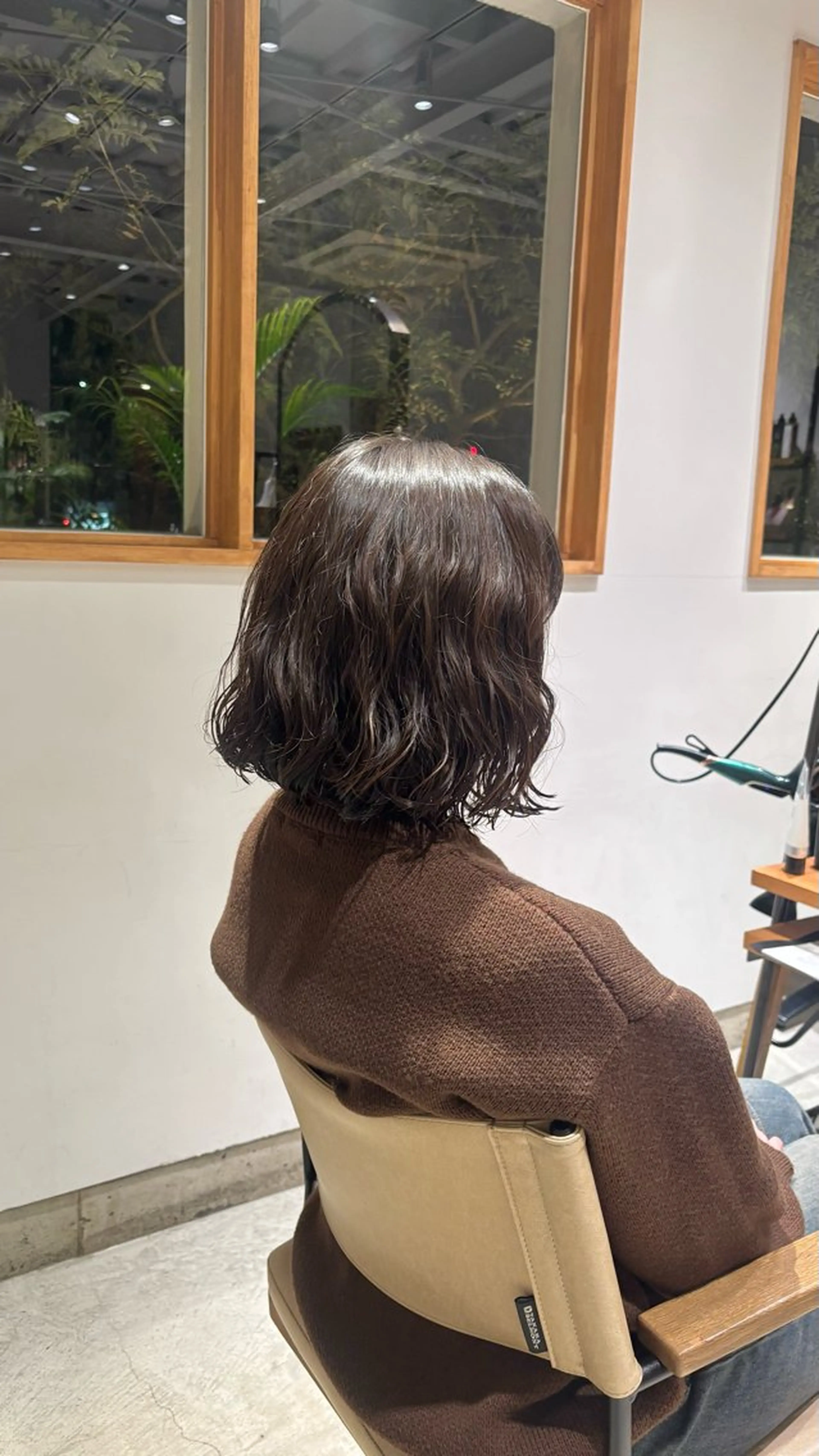 ミディアム パーマ ミディアムパーマ ボブ カット パーマ パライソ南公園店 神津 由依のヘアスタイル