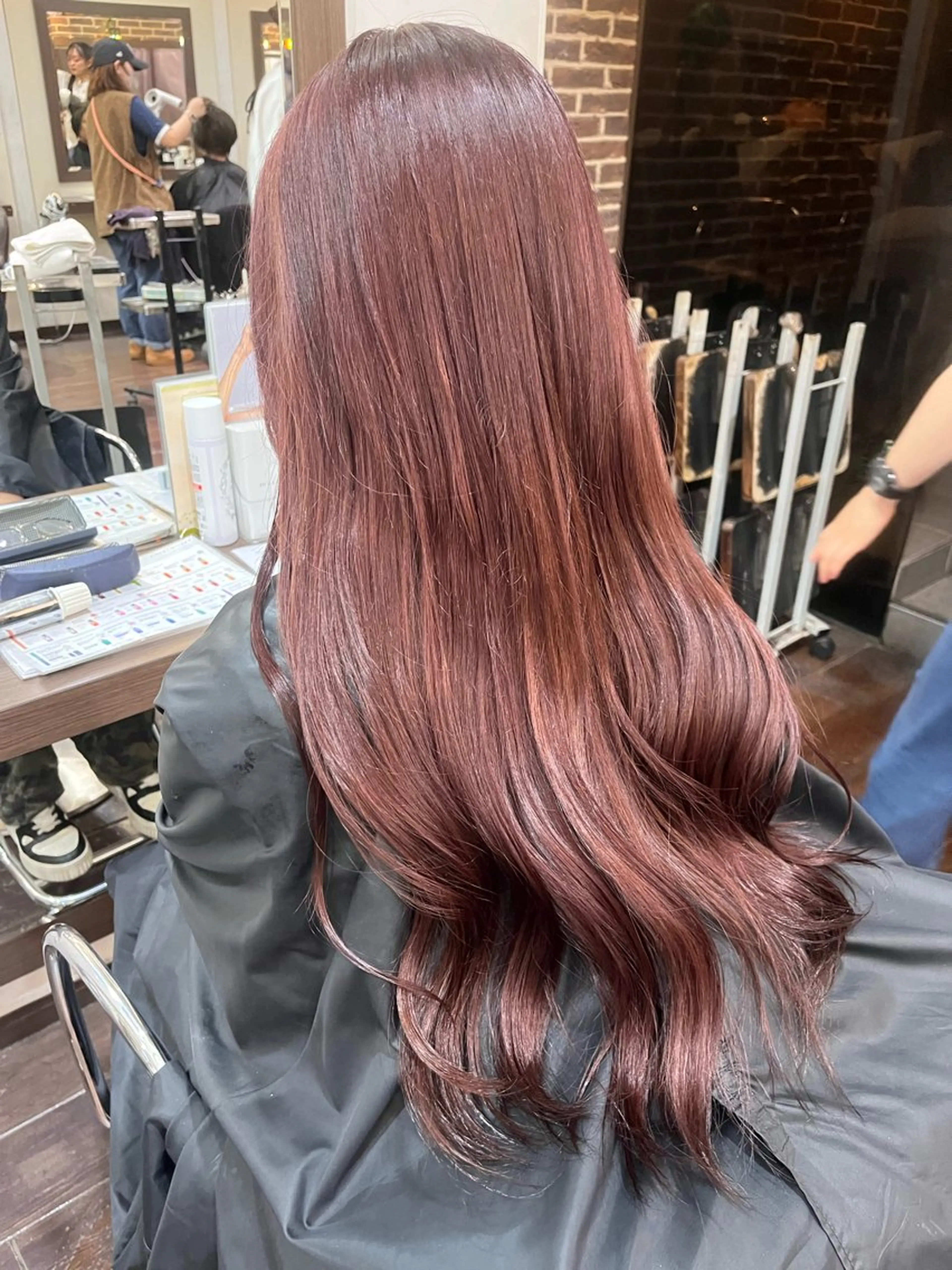 ロング カラー 酸性ストレート 🤍🎀honokaのヘアスタイル