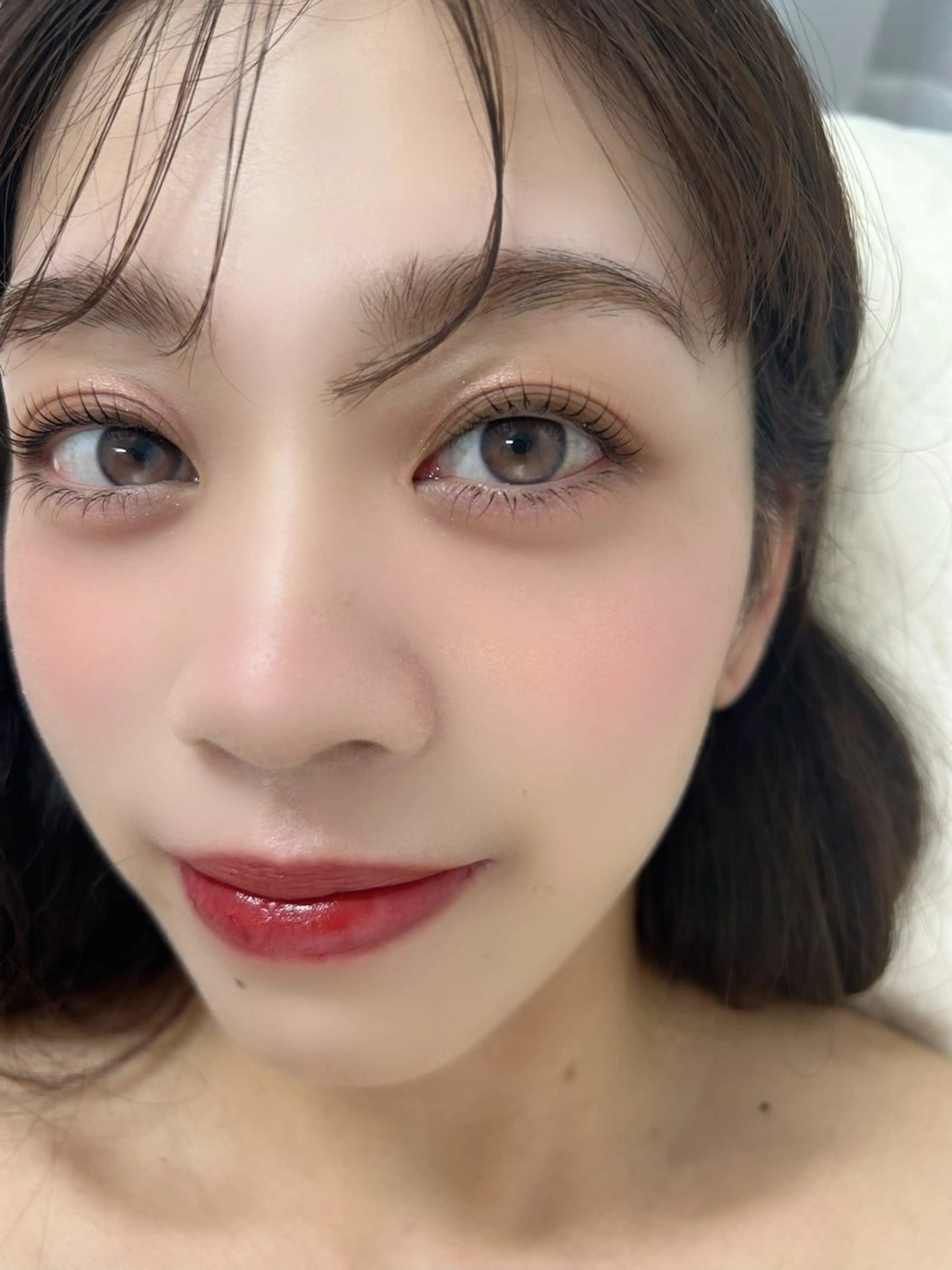 マツエク・マツパ 束感まつ毛 まつげパーマ 下まつげエクステ 一重×まつ毛パーマ アップワードラッシュ 束感まつ毛nasu marina🎀のマツエク・マツパデザイン