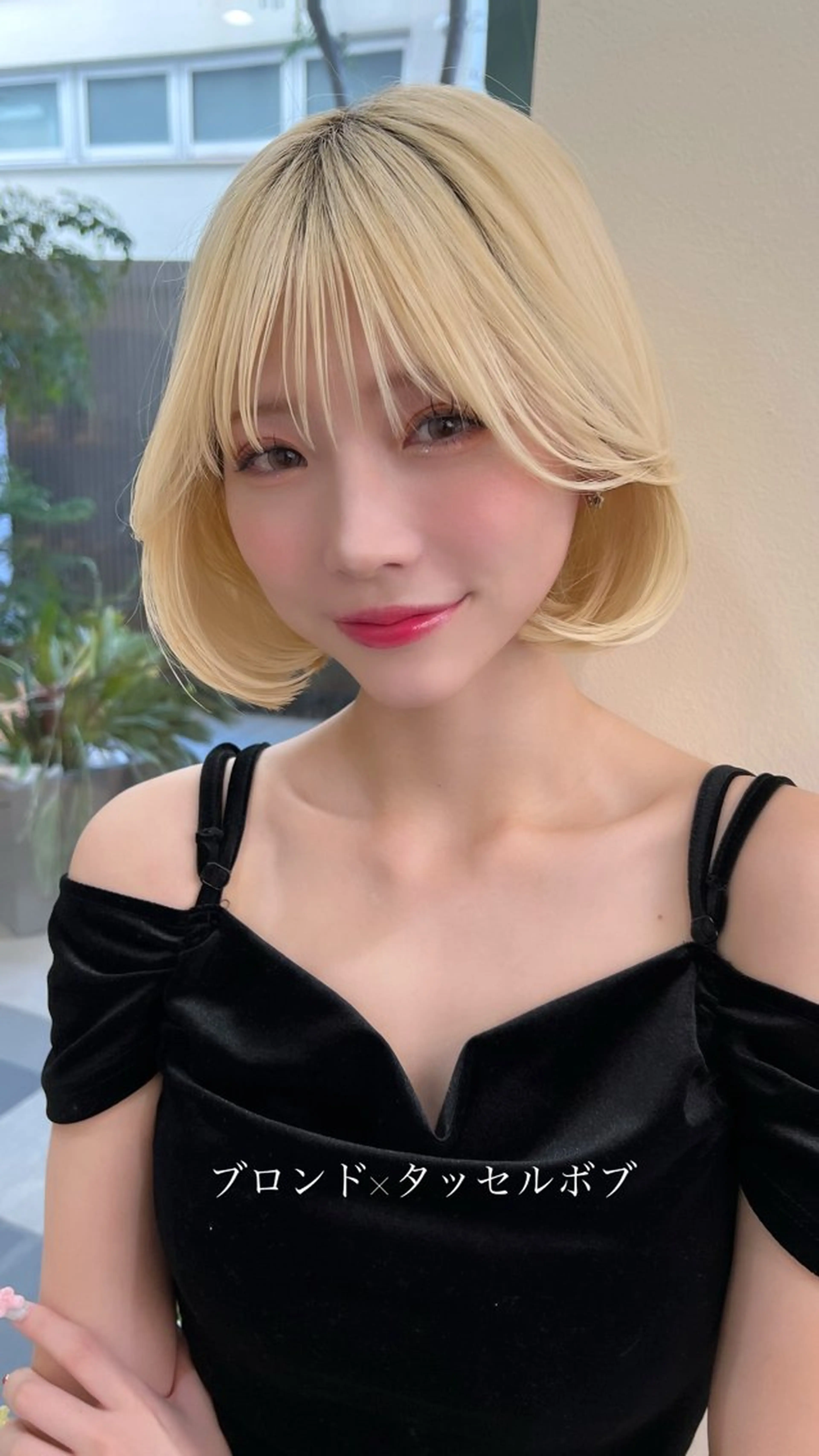カラー カット ヘアカラー トリートメント belle   表参道　terrace所属・抜きっぱなしブロンド /ハイトーン/カナタのヘアスタイル