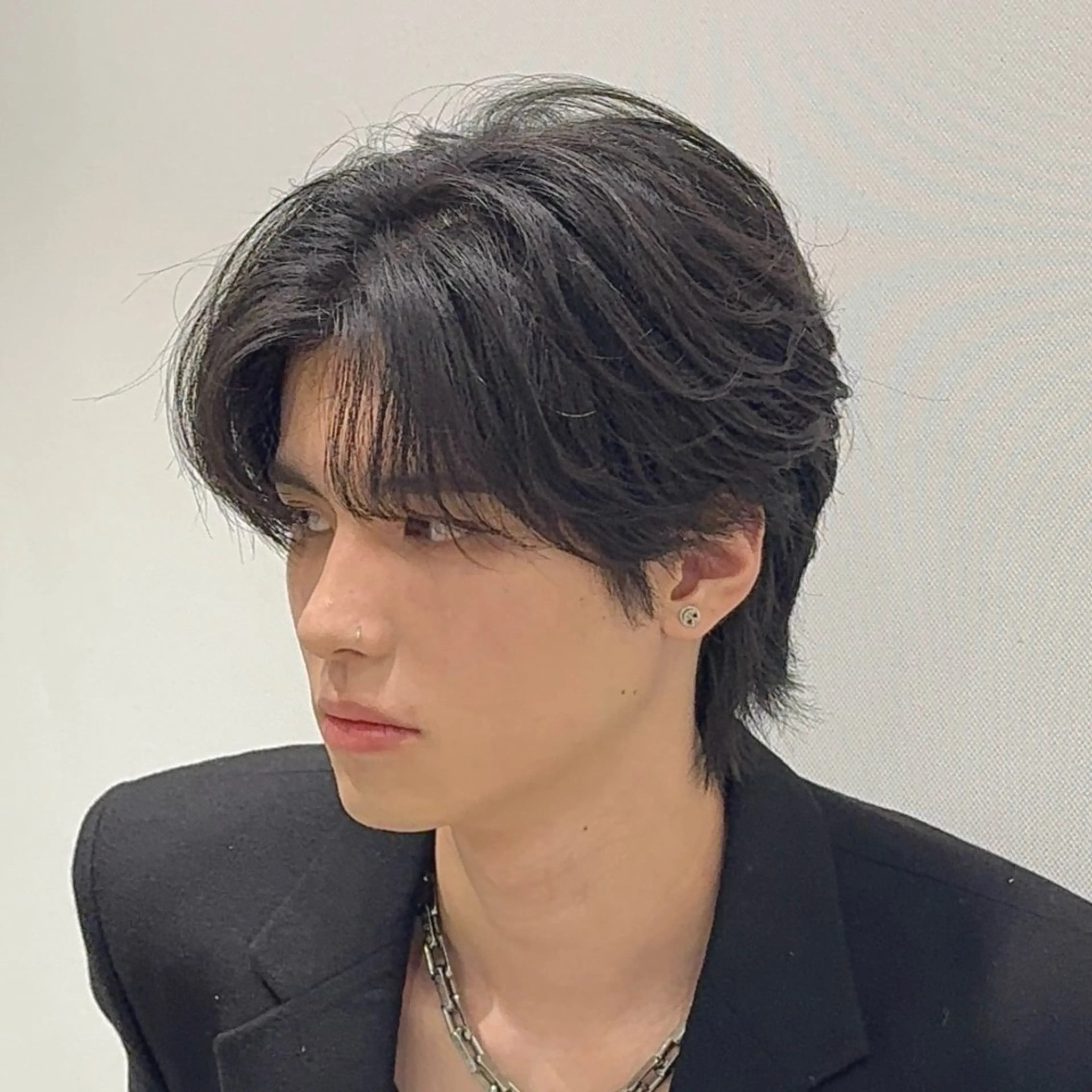 メンズ カット パーマ 韓国レイヤー/センタ ーパート/坂本翔のヘアスタイル