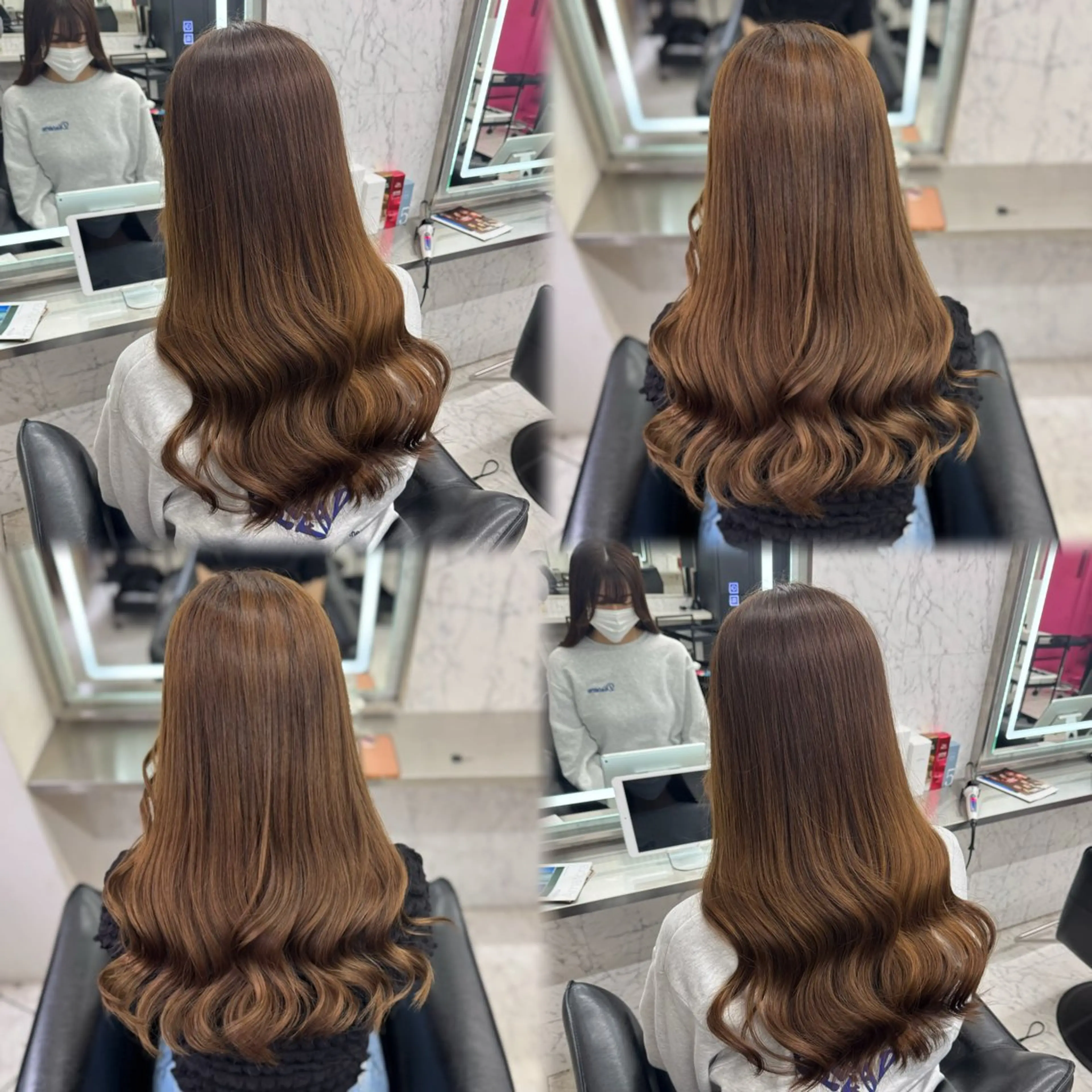 ロング カラー ハイトーンカラー ヘアカラー JPCY MIRIYAのヘアスタイル