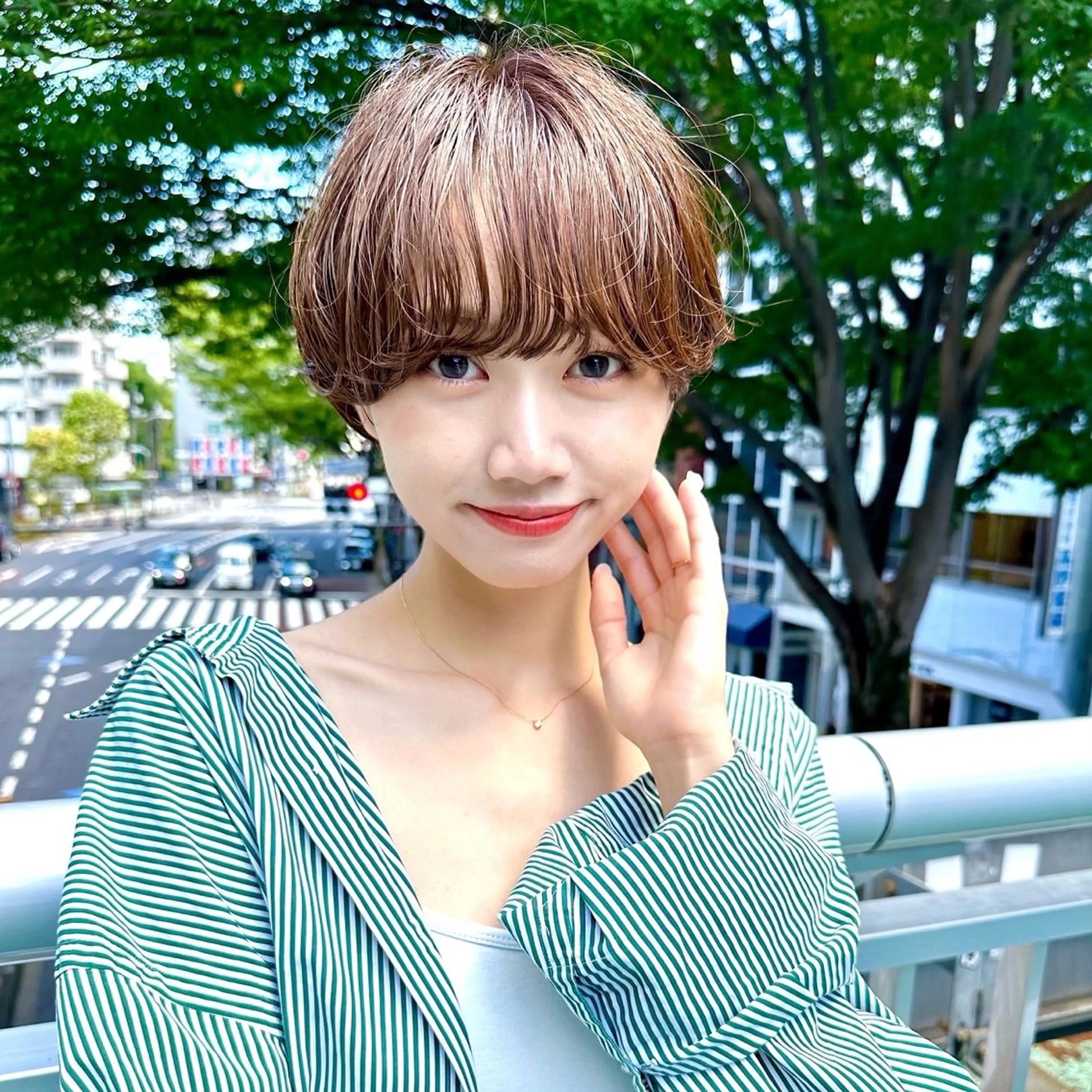 ショート カット ヘアカラー 骨格診断で絶対可愛い ✨丸みショート✨凌弥のヘアスタイル