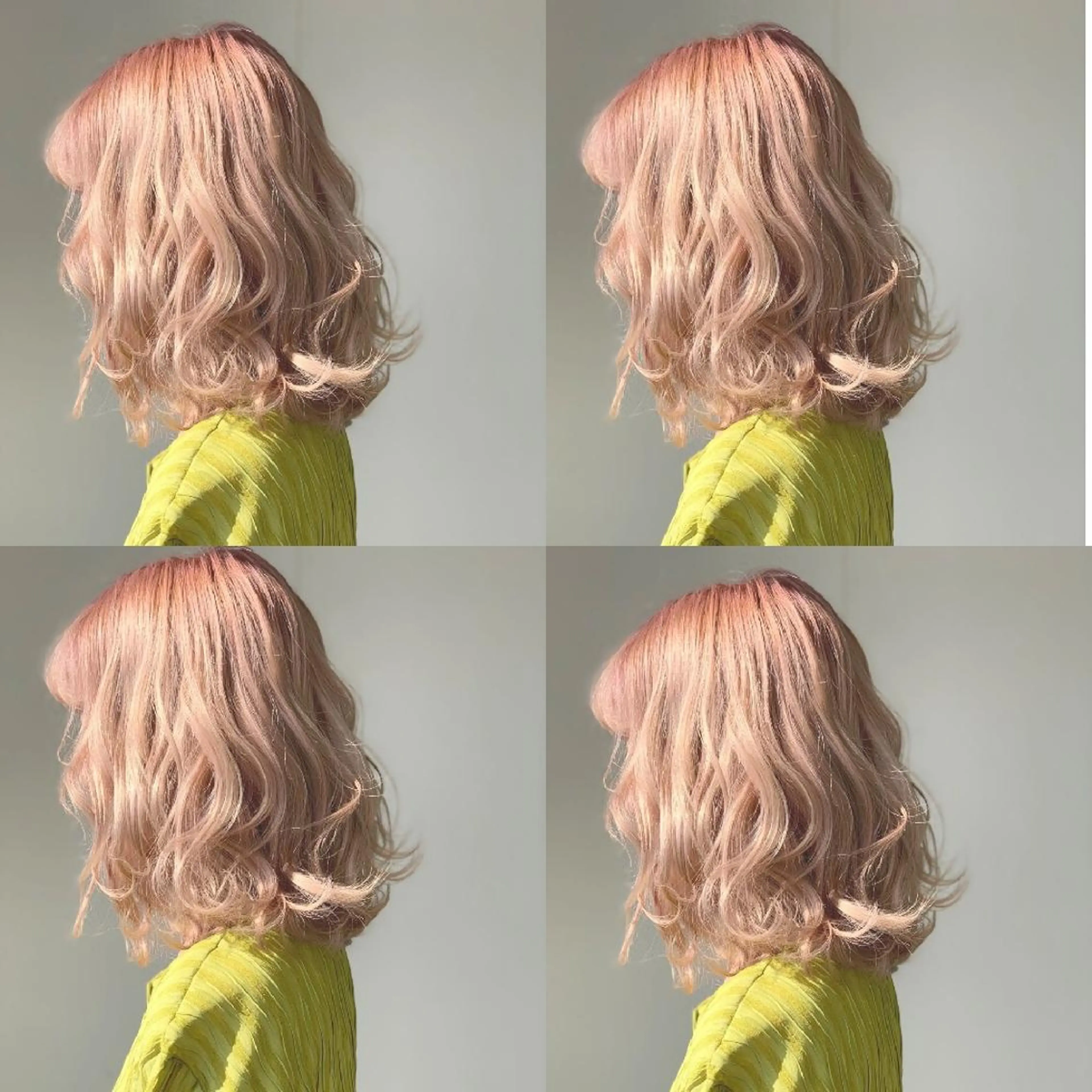 ミディアム カラー 透明感カラー ハイトーンカラー ピンクカラー nambu-GARDEN所属・上田 昂雅のヘアスタイル