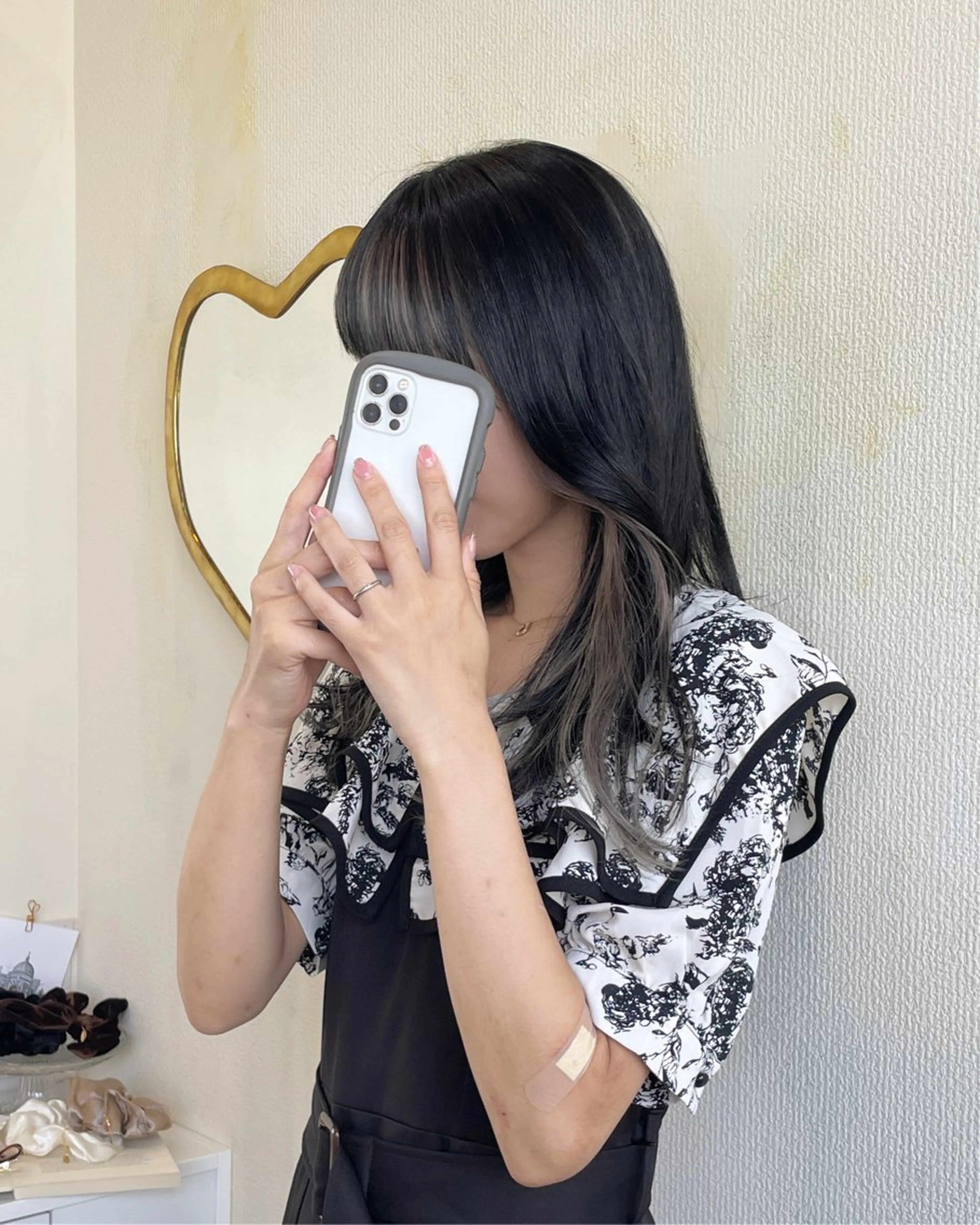 ロング カラー R-5 shonandai所属・🍋透け感カラー🍃 オリーブ🍐Kahoのヘアスタイル