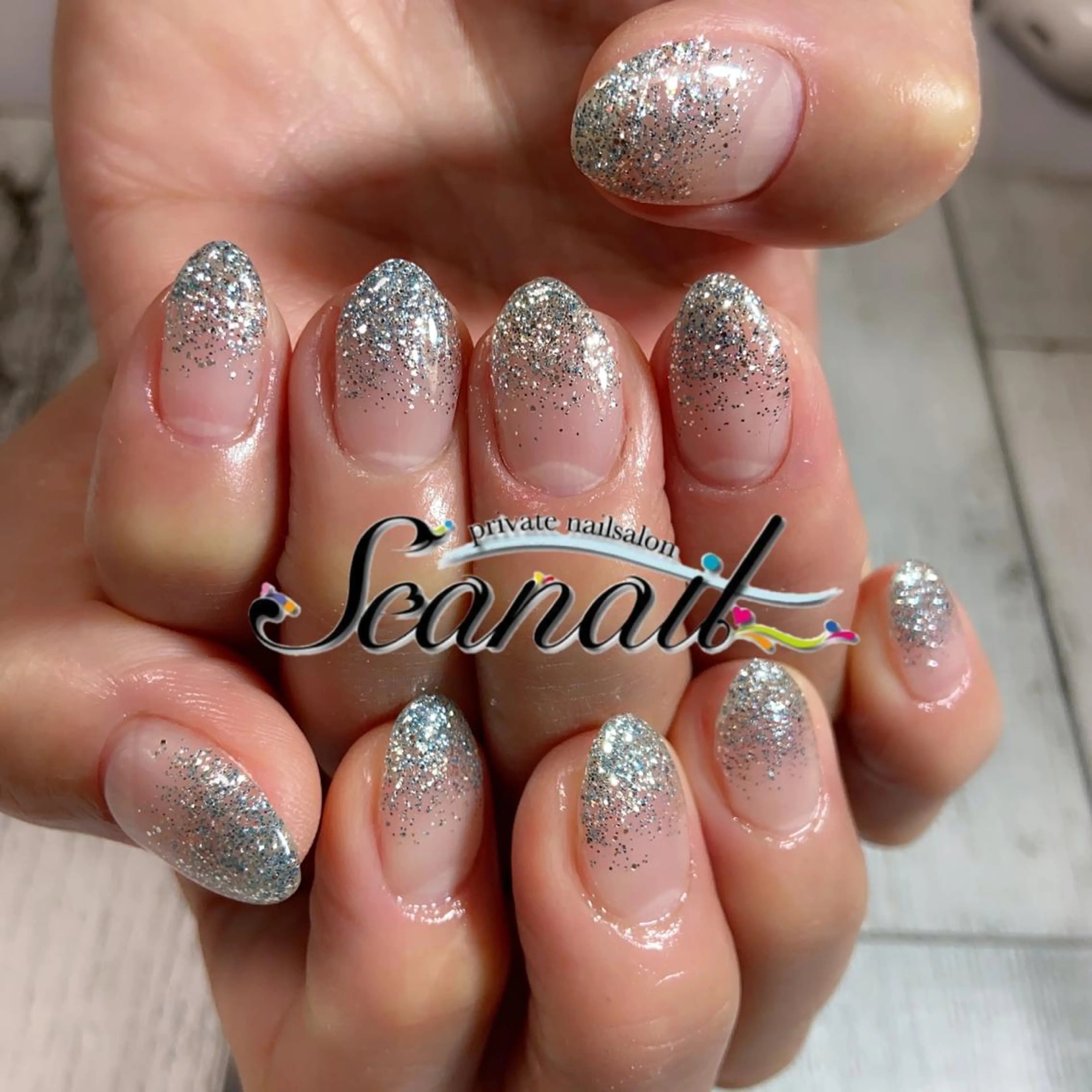 ネイル アートネイル フットネイル ジェルネイル キラキラネイル ラメ(グリッター) 小尾 栞のネイルデザイン