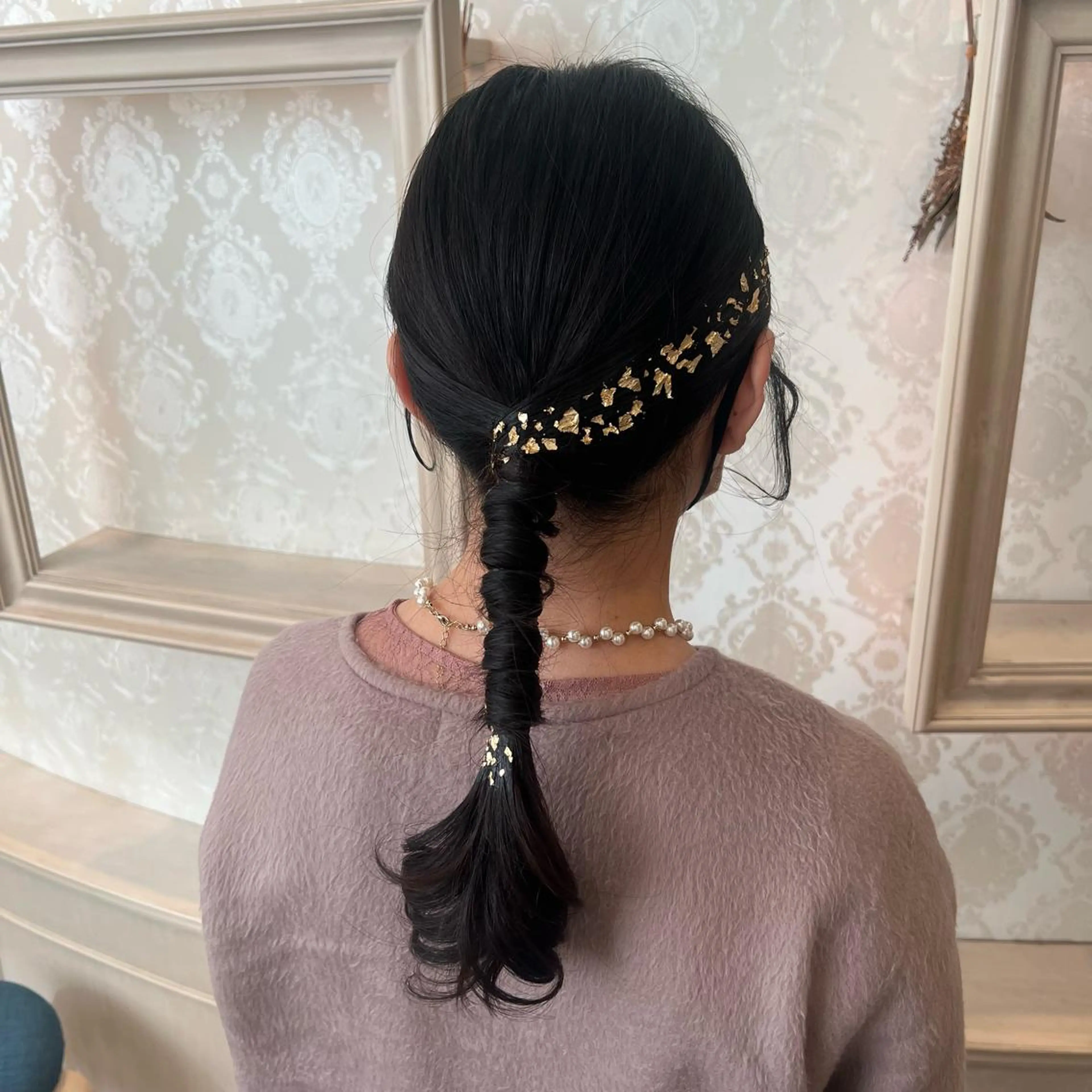 セミロング ヘアアレンジ ヘアセット SALOWIN川崎WEST店所属・🌷川崎/アレンジ/ 暖色ボブ/コトネ🌷のヘアスタイル
