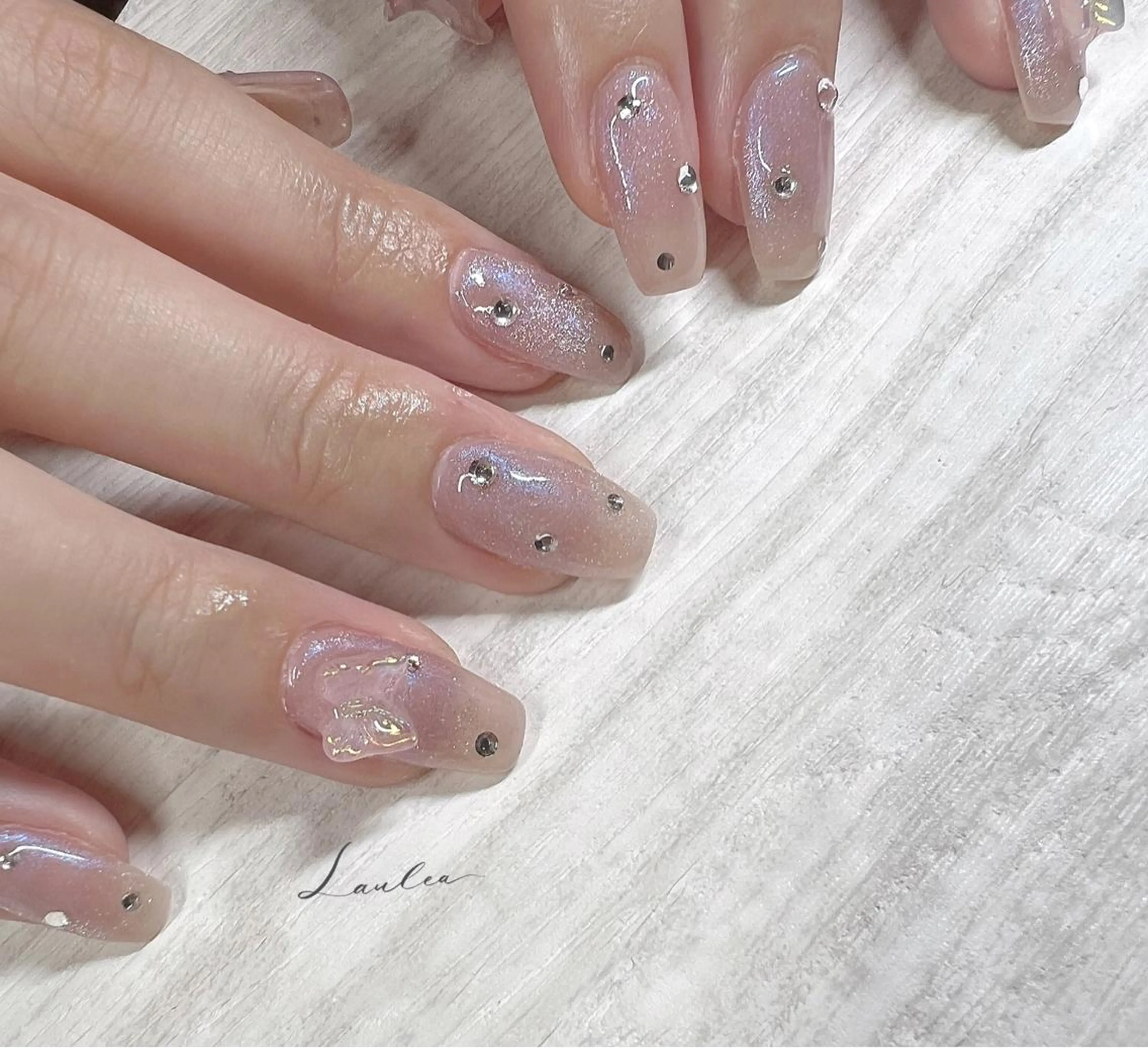ネイル フットネイル 韓国ネイル ハンドネイル nail salon Lauleaのネイルデザイン