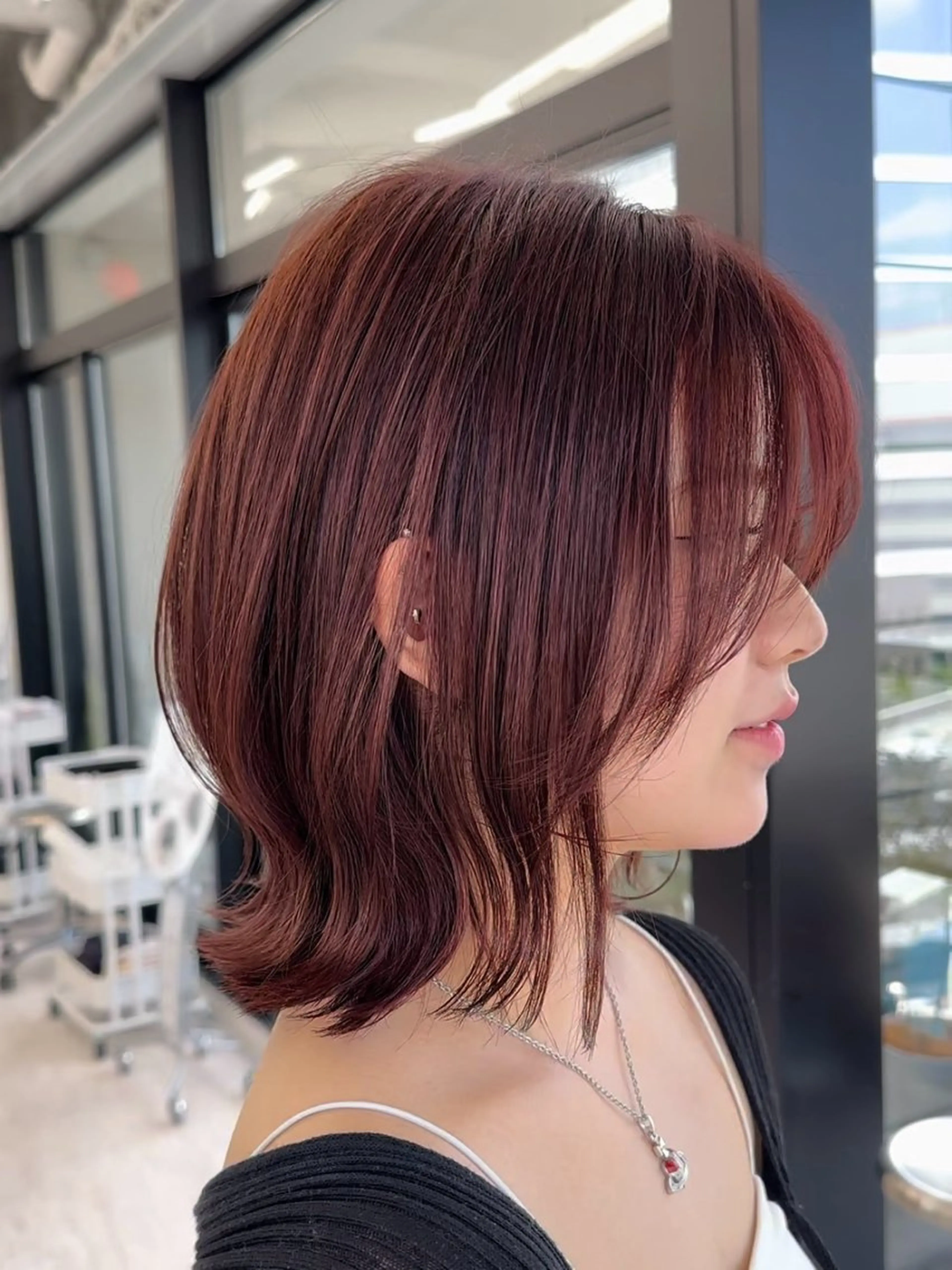 ミディアム カット てらしぃ/ショート・ ボブ特化美容師のヘアスタイル