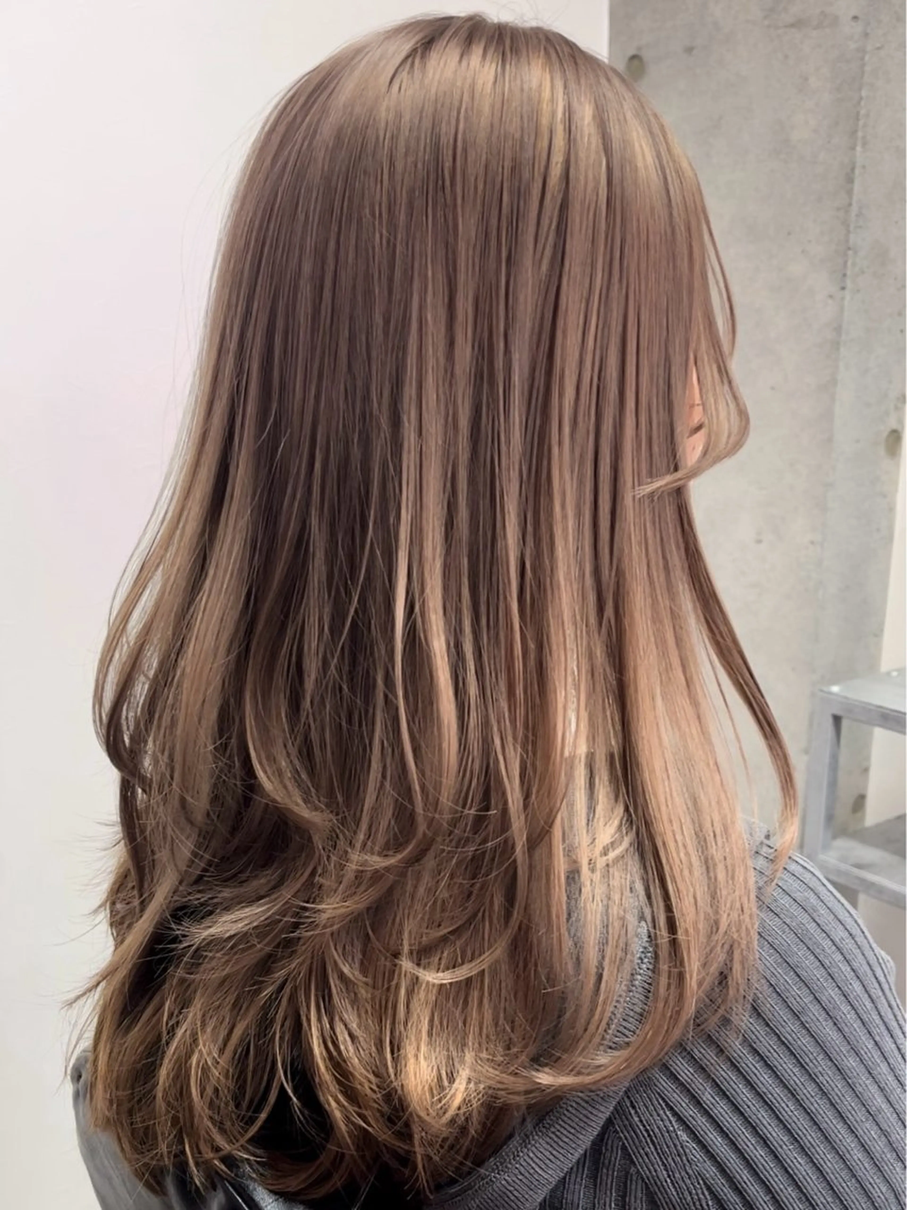 セミロング カラー ヘアカラー トリートメント レイヤー/髪質改善 SAKIのヘアスタイル