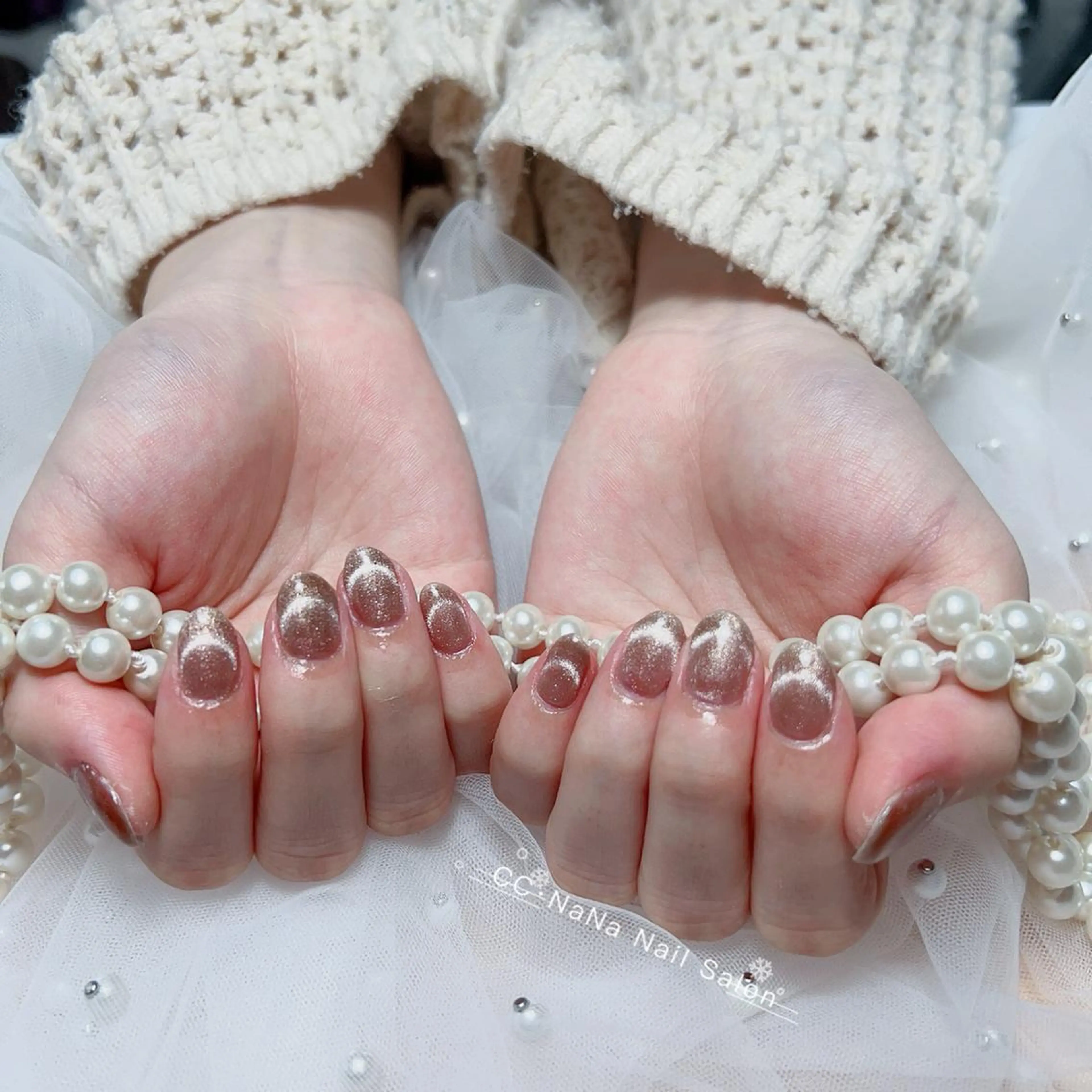 ネイル アートネイル チークネイル クリアネイル フラッシュネイル フレンチネイル 💎CC・NaNa 韓国風ネイル🌙のネイルデザイン