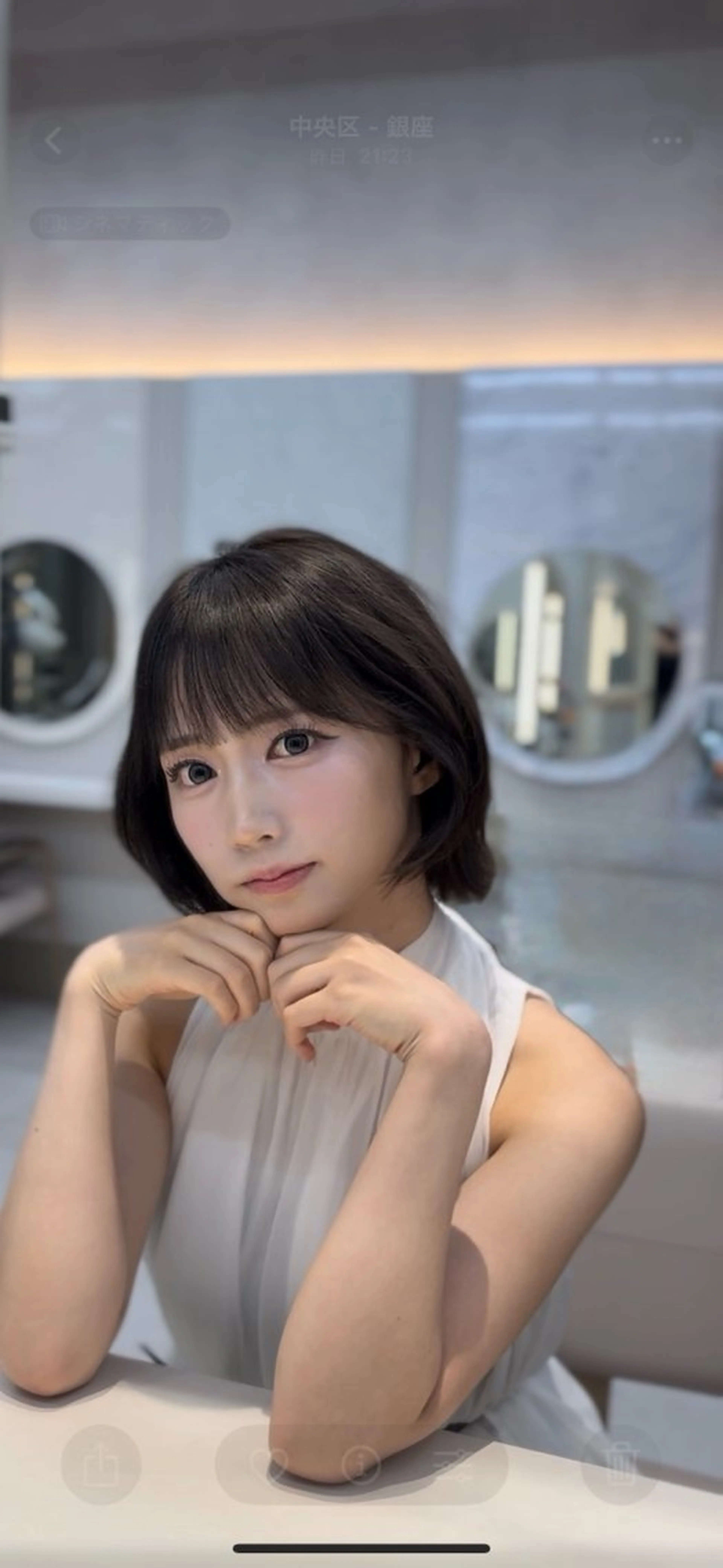 ショート カラー ヘアカラー トリートメント 透明感カラー🌈 sena✨のヘアスタイル